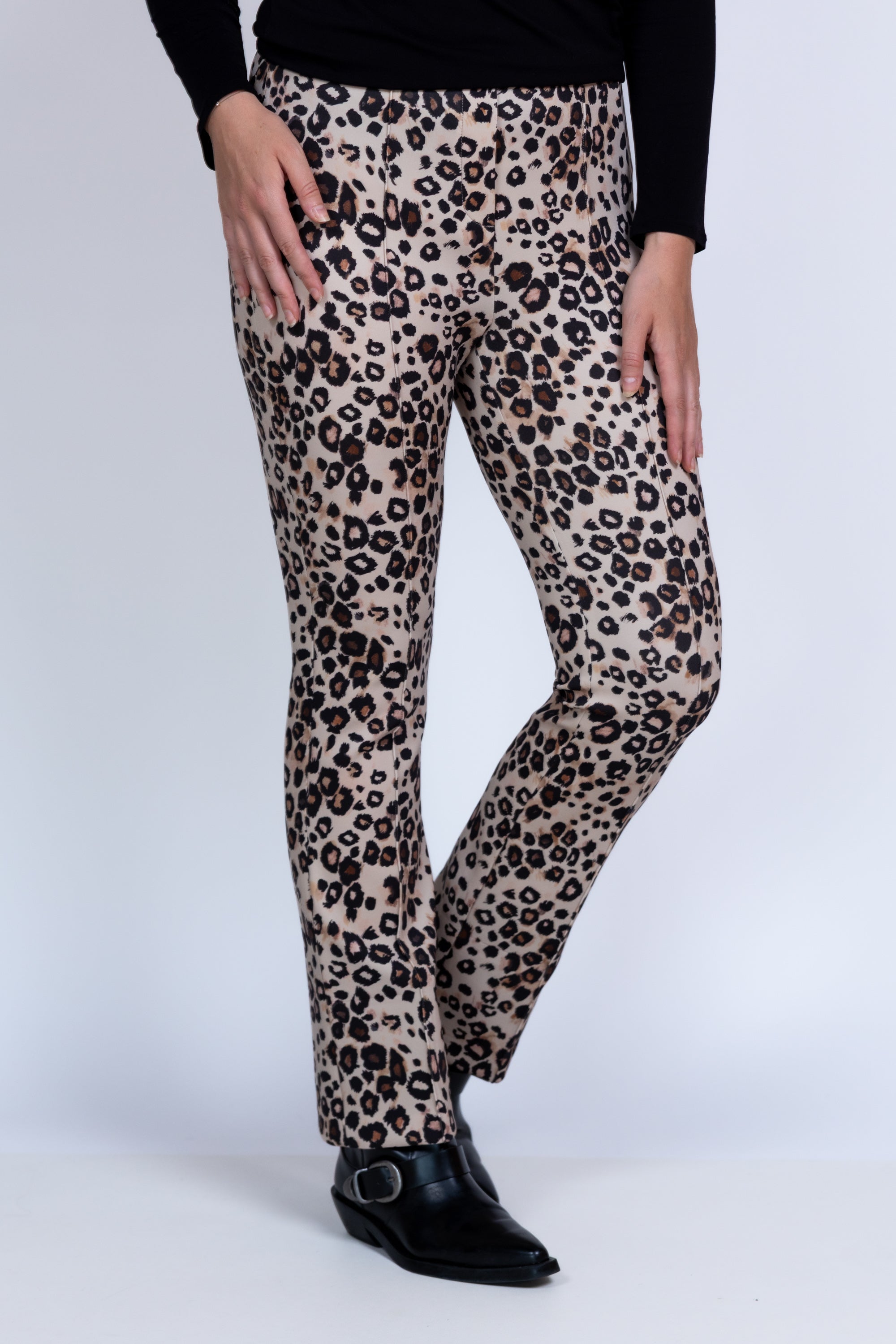 Broek met print - Beige