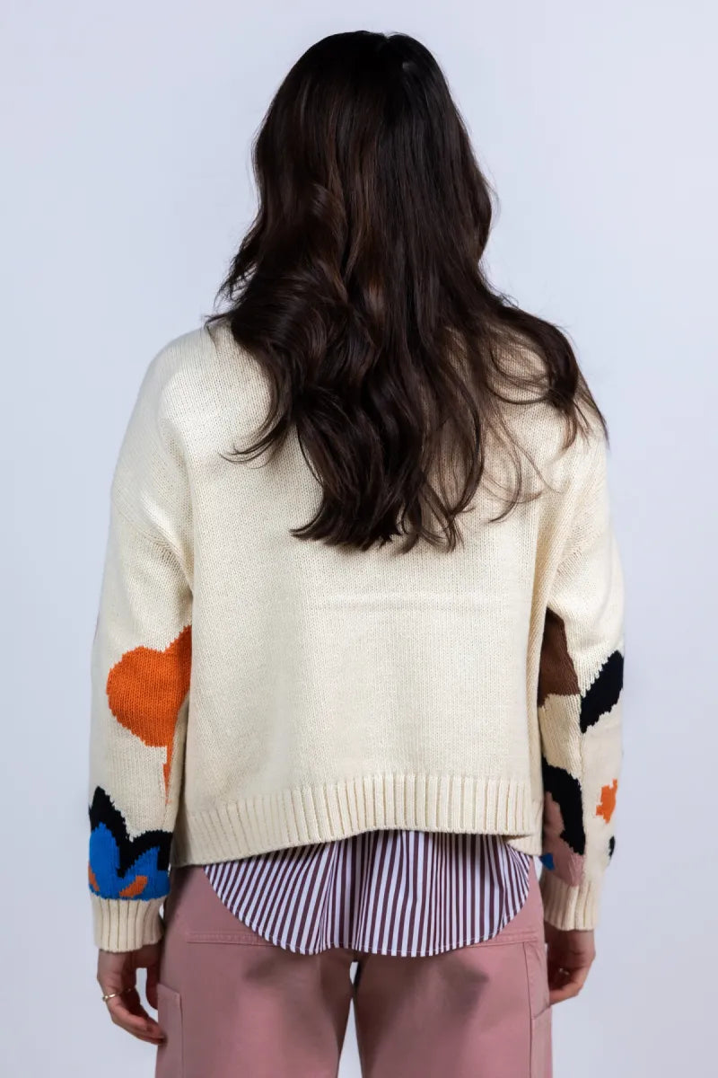 WEEKEND BY MAX MARA WEEKEND BY MAX MARA CELEBRE Trui met bloemen - Beige