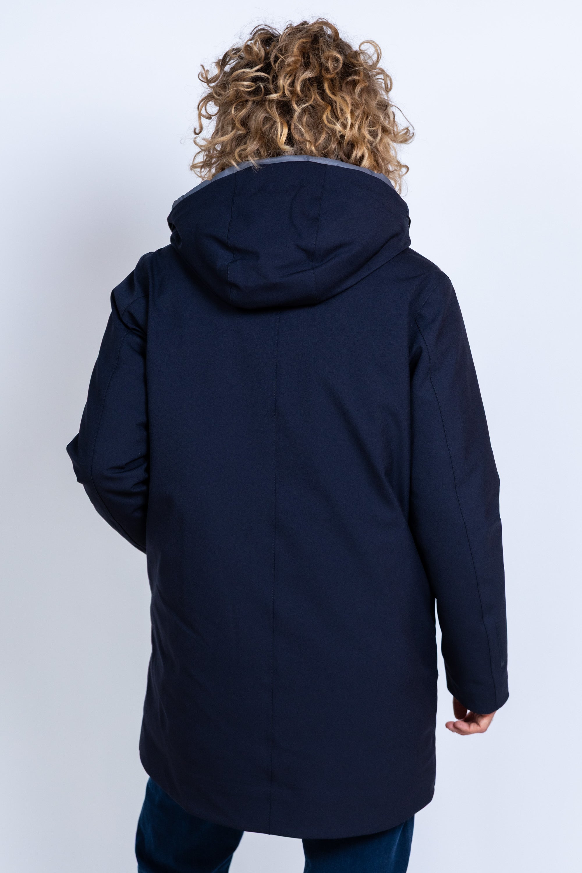 Jas met capuchon - Marine