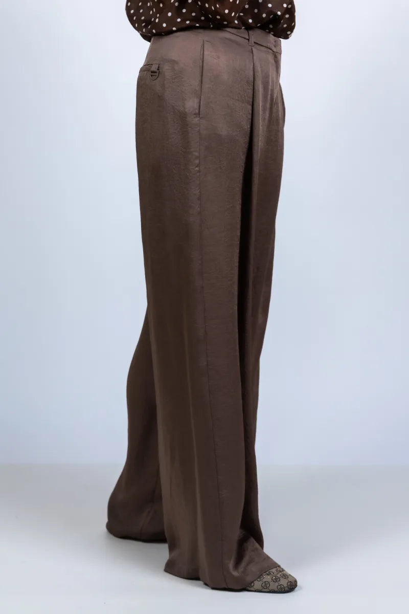 MARELLA MARELLA FORMATO Wijde pantalon - Bruin
