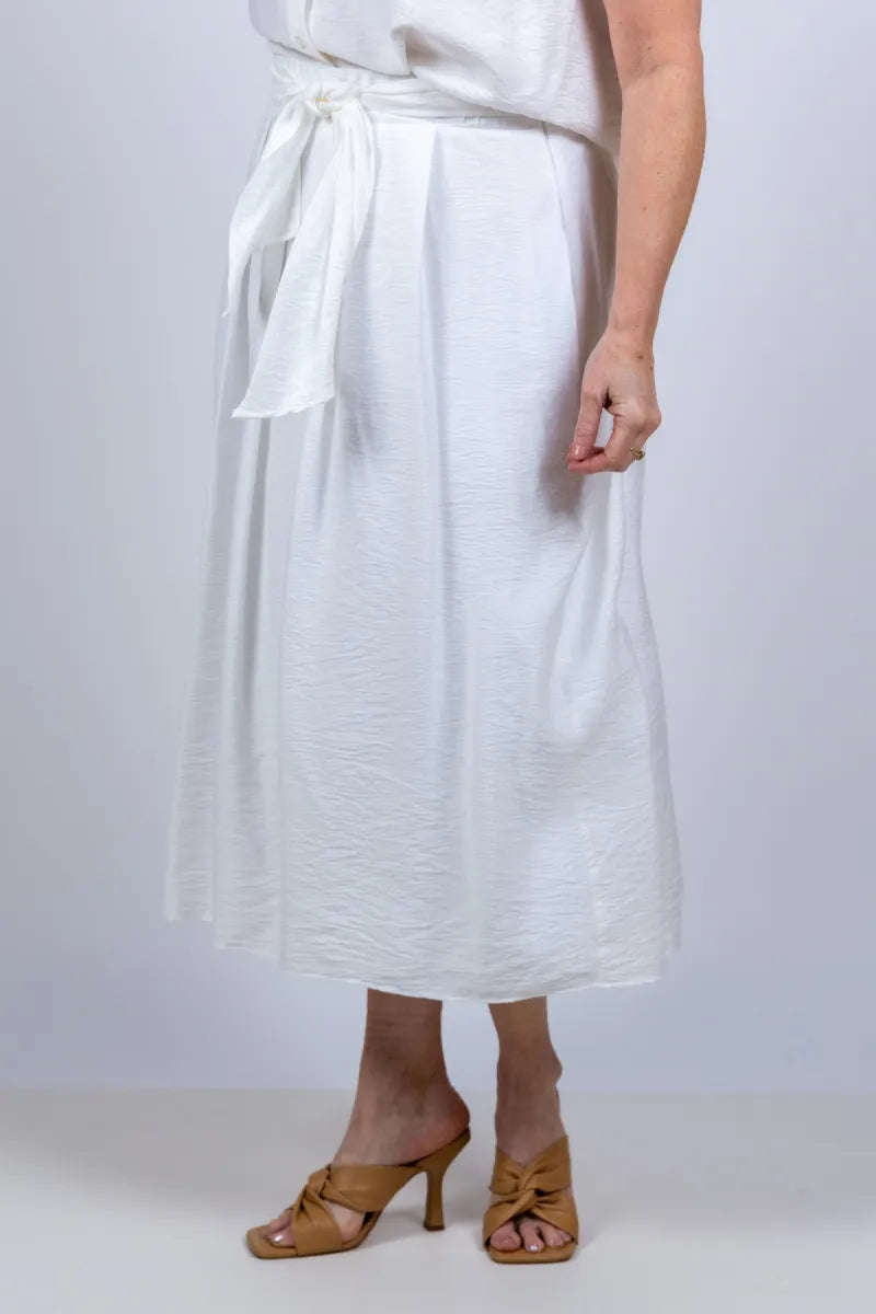 CATNOIR CATNOIR 5430 Rok met ceintuur - Wit