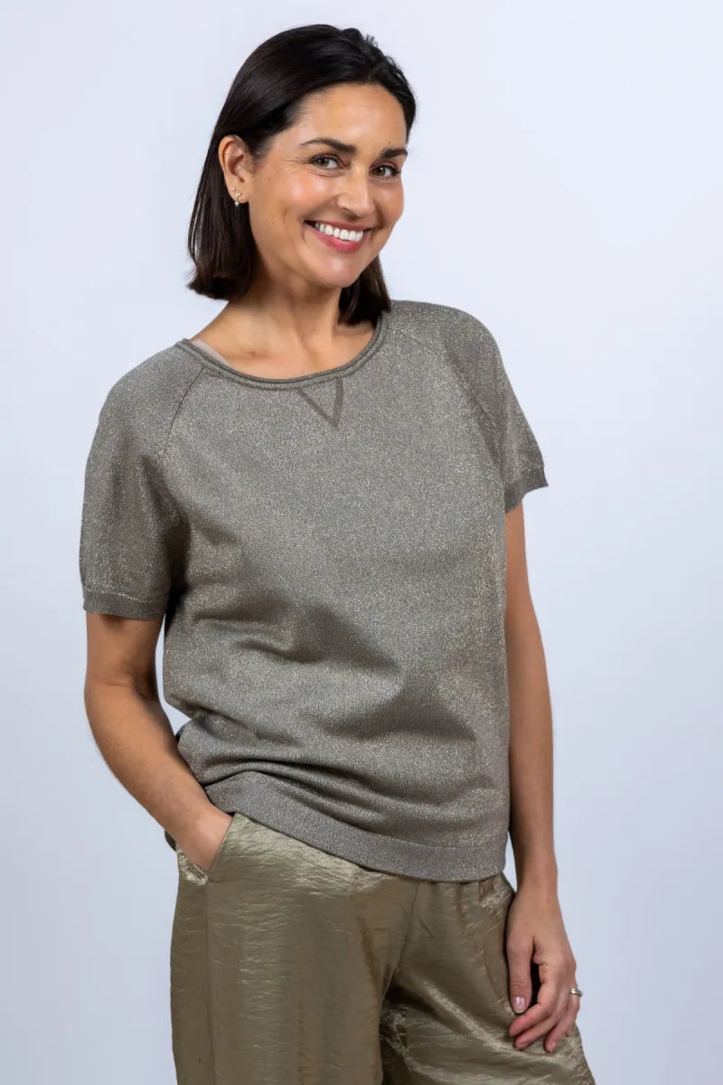 NUKUS NUKUS NKS01085 T-shirt met korte mouwen - Khaki