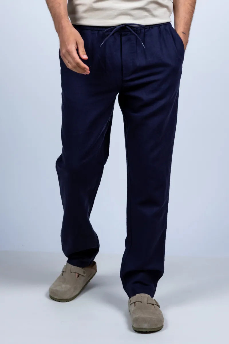 LES DEUX H LES DEUX H 1001339 Broek met trekkoord - Marine