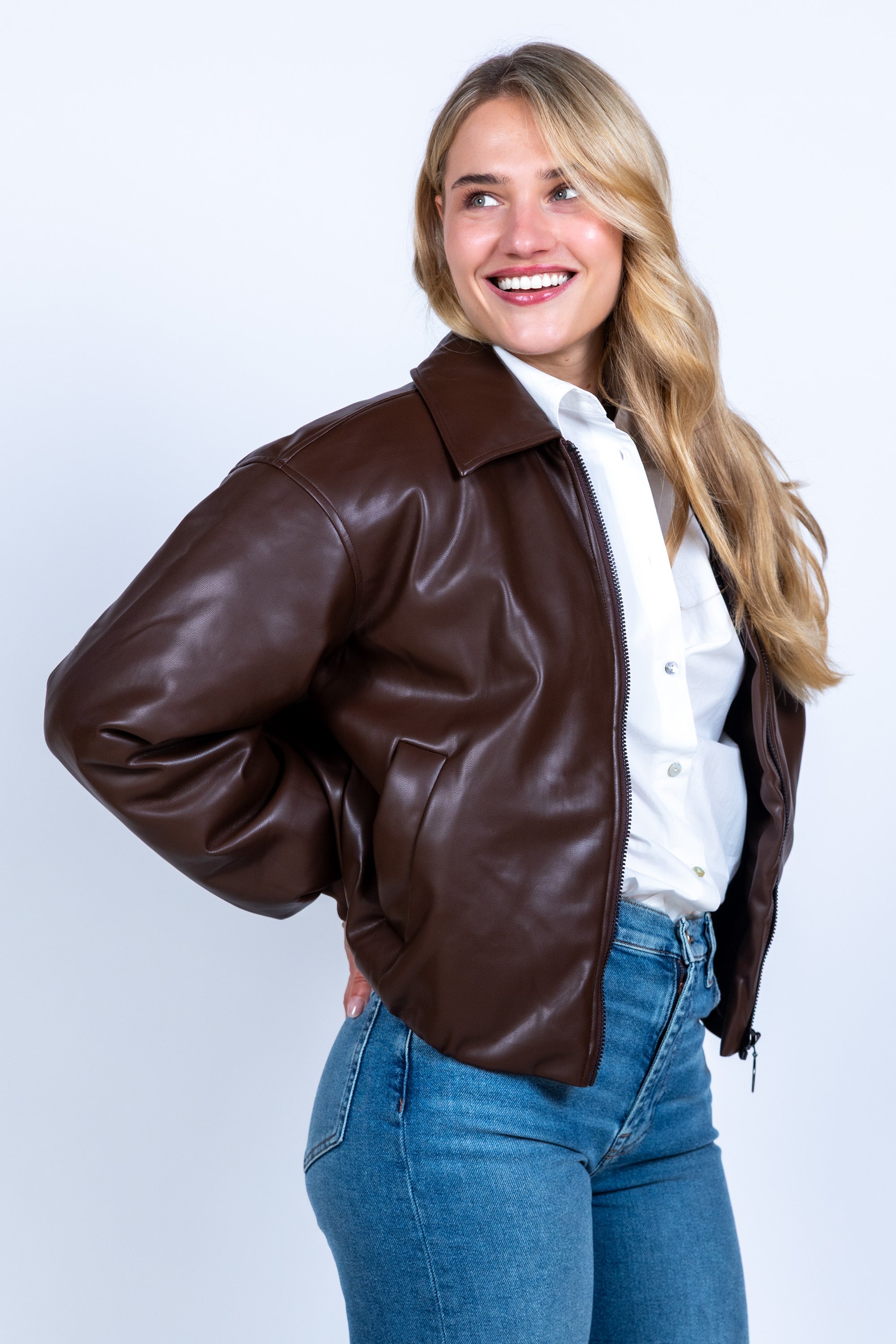 Leren jasje - Bruin