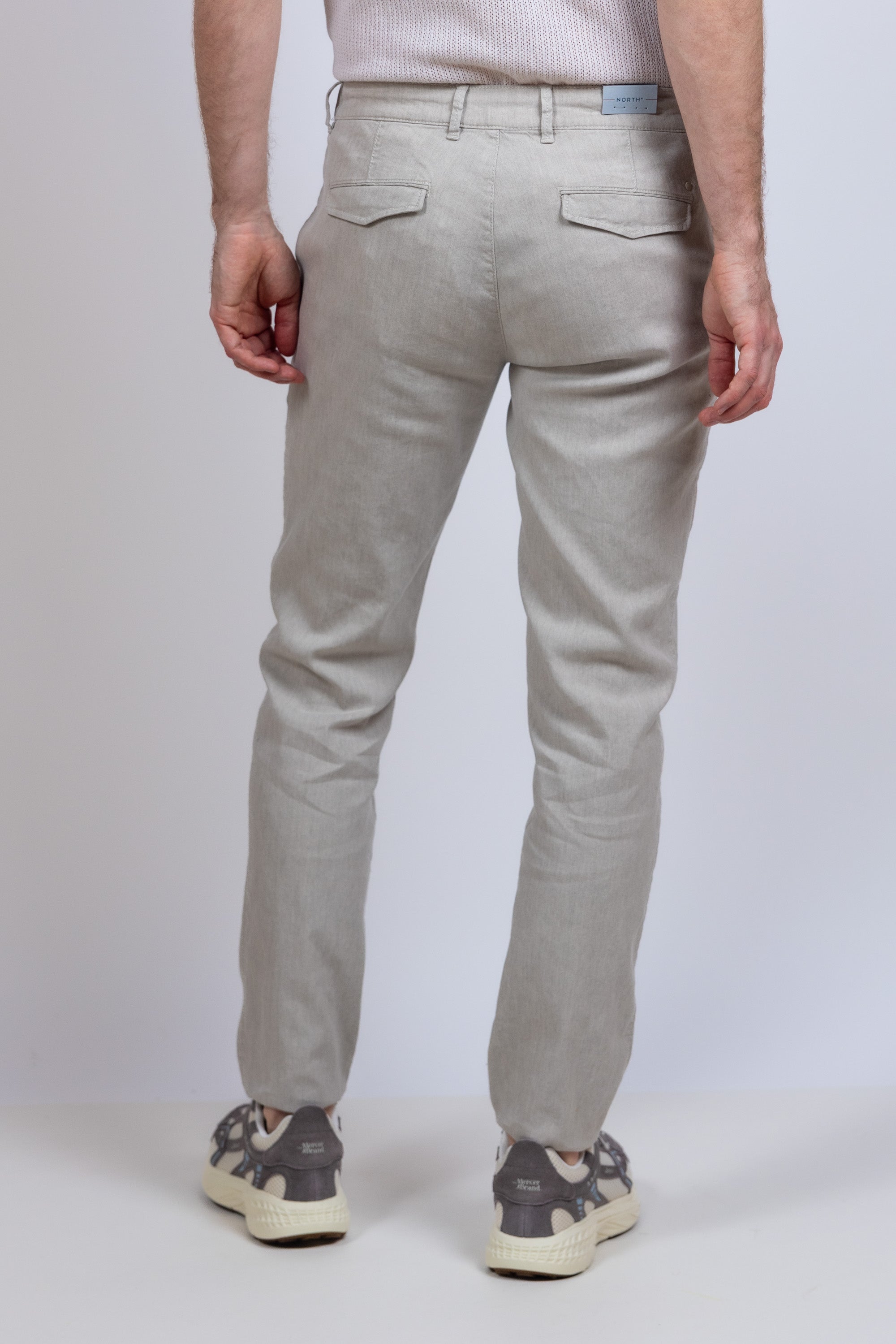 Broek met koord - Beige