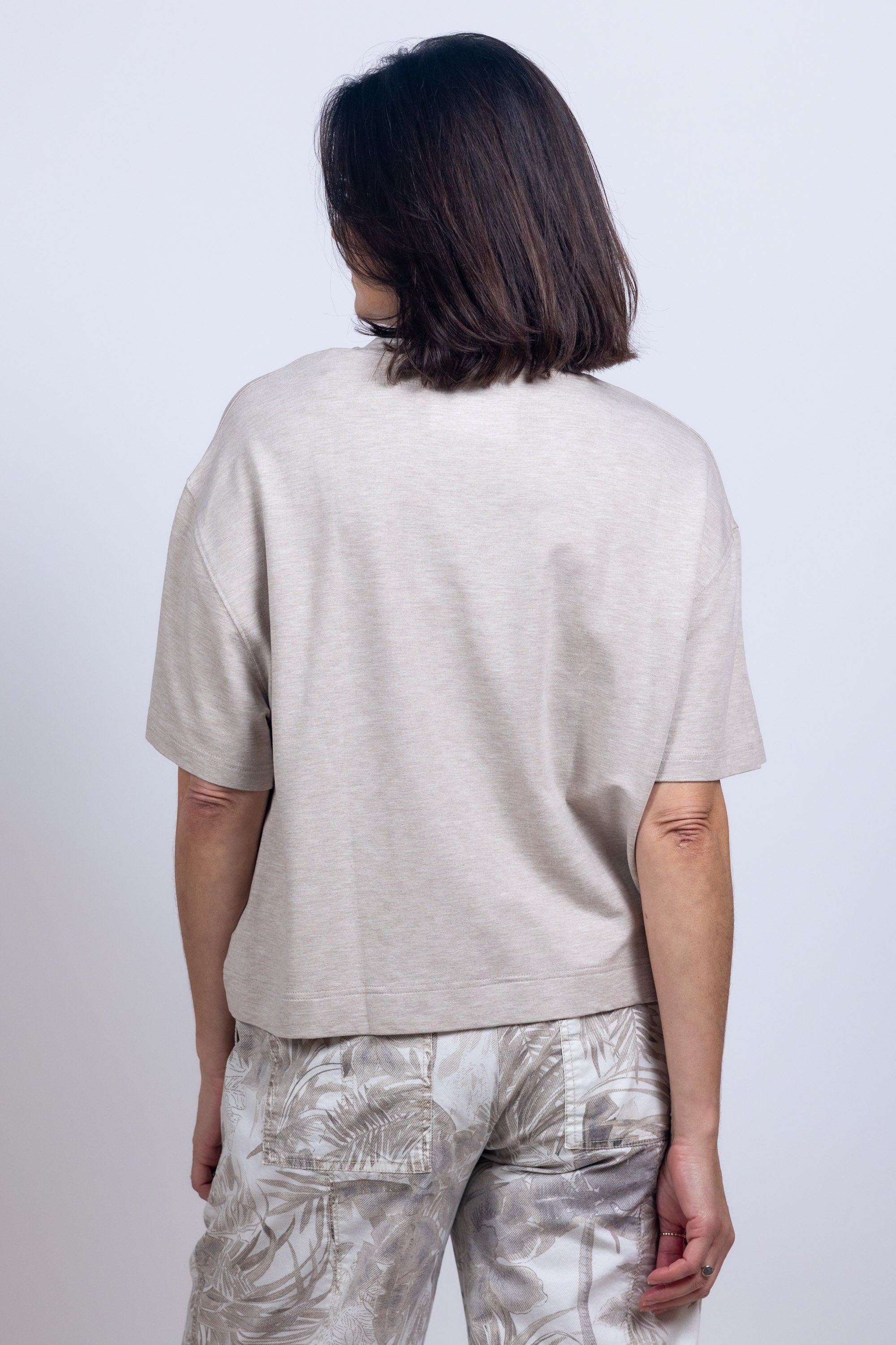 T-shirt met korte mouwen - Beige