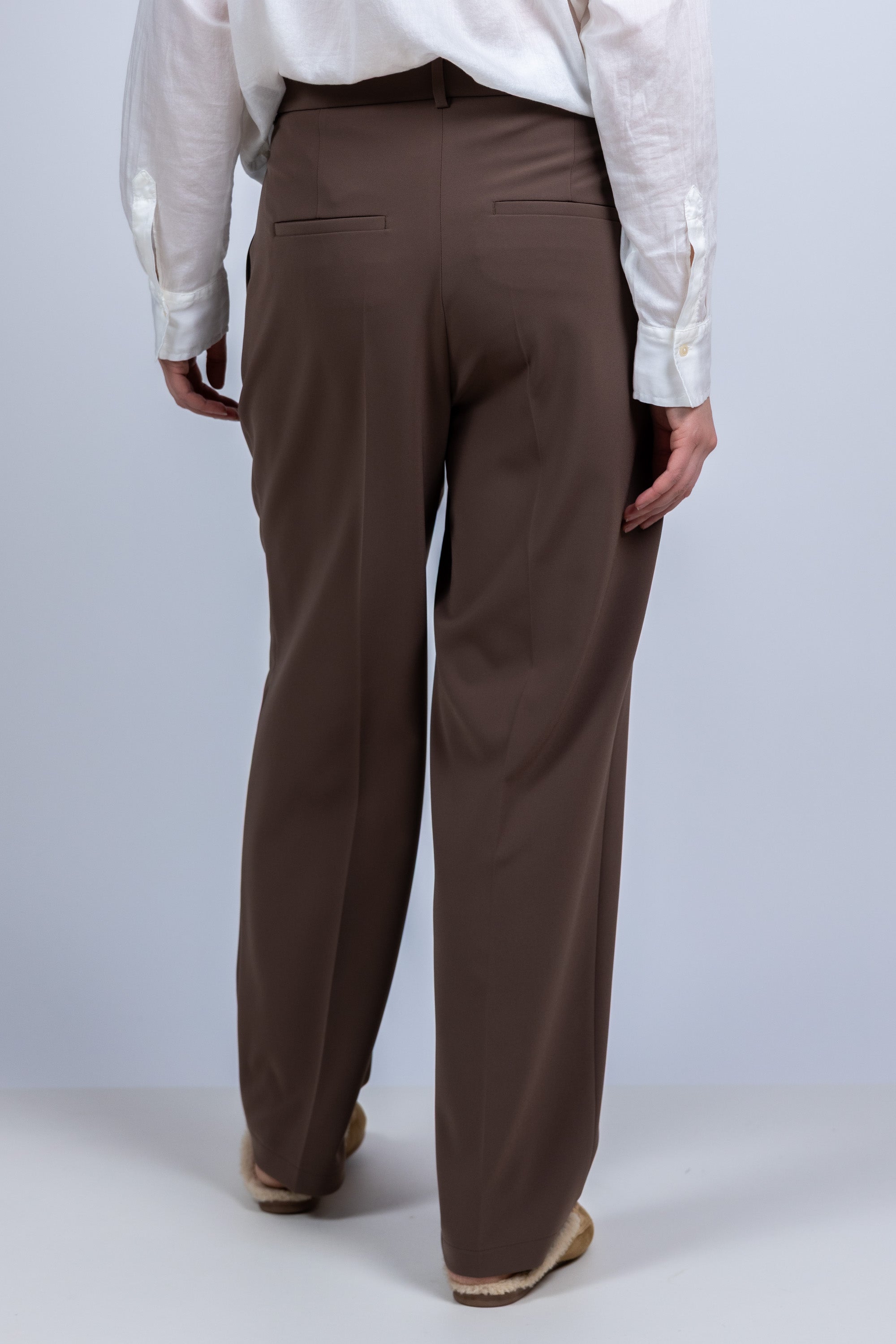 Wijde pantalon - Bruin