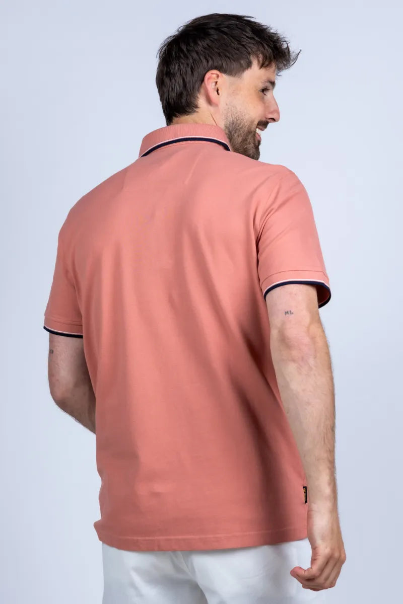 PME PME PPSS2604867 Polo met kraag - Oudroze