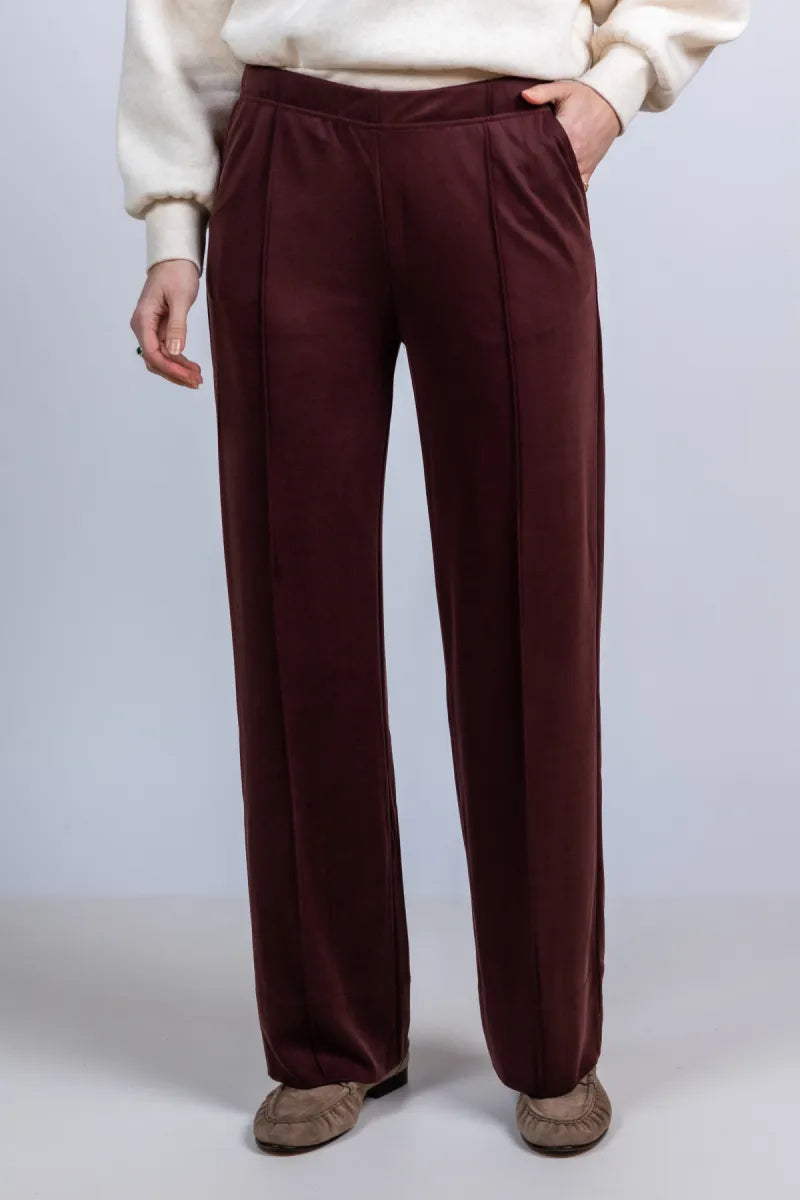 JC SOPHIE Broek met rechte pijpen - Burgundy