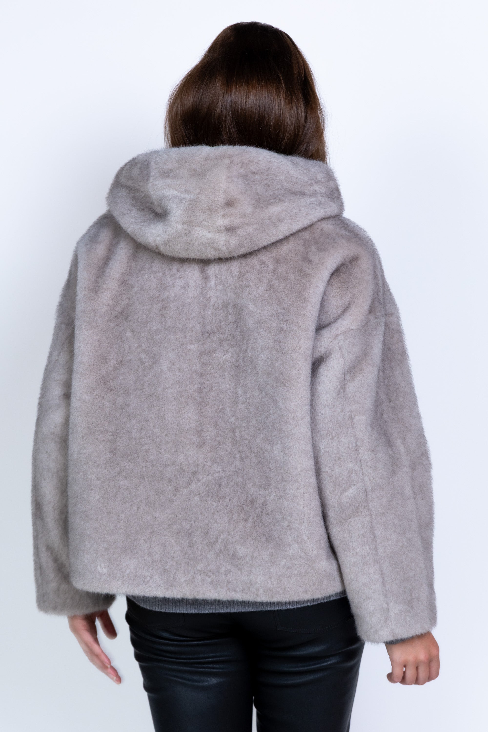 Jasje met capuchon - Licht taupe