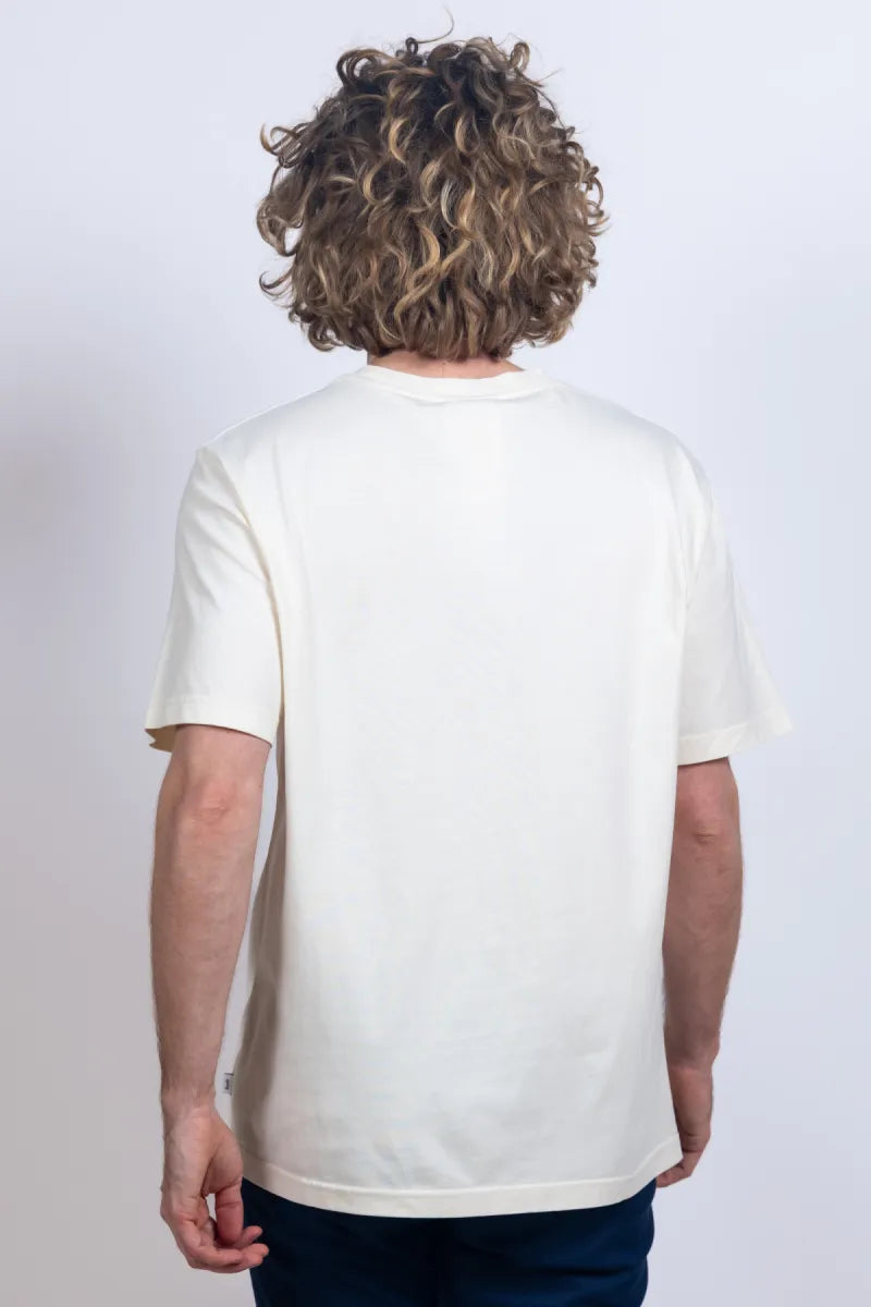 FORET FORET F3637 T-shirt met print - Ecru