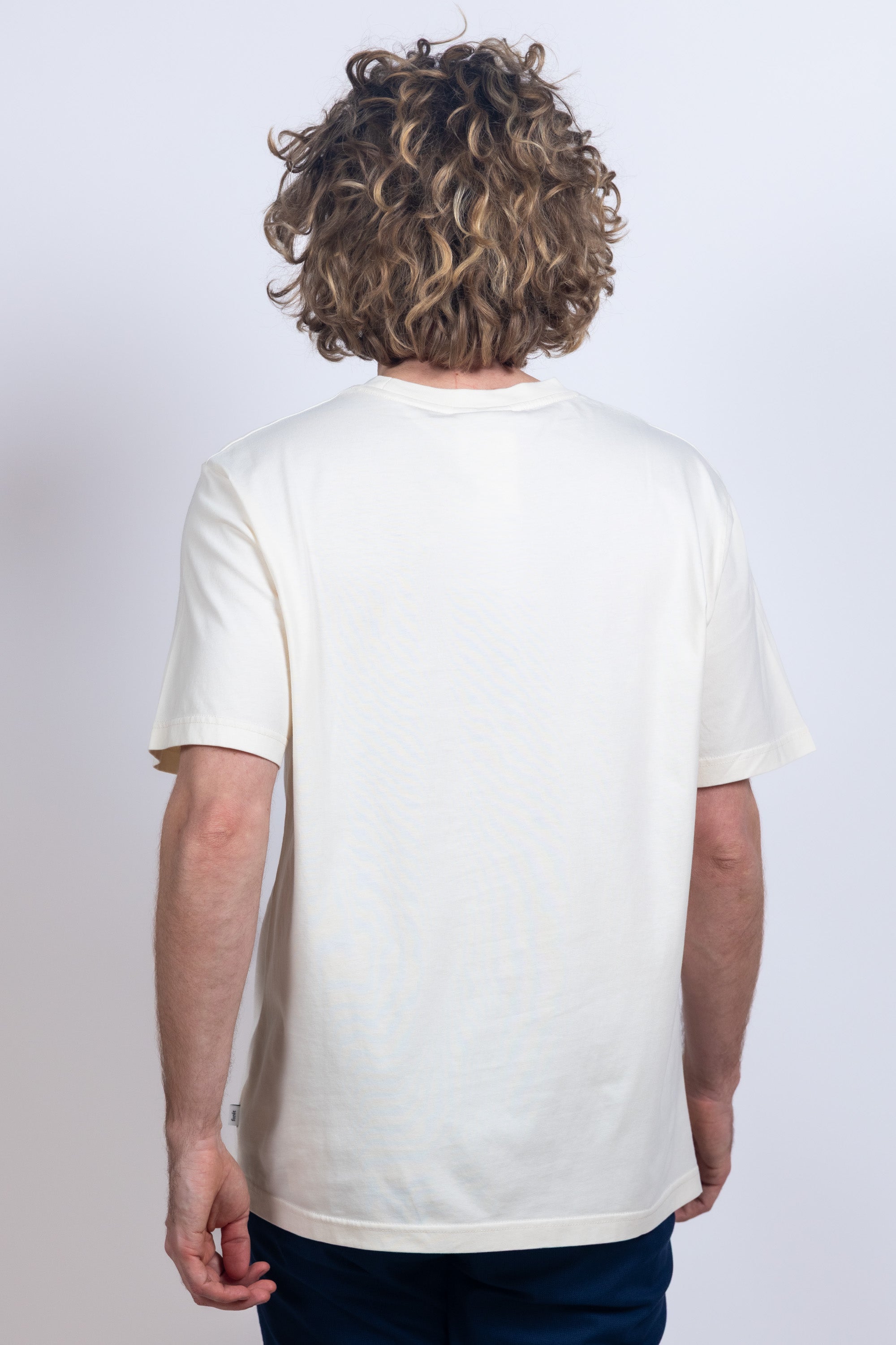 T-shirt met print - Ecru