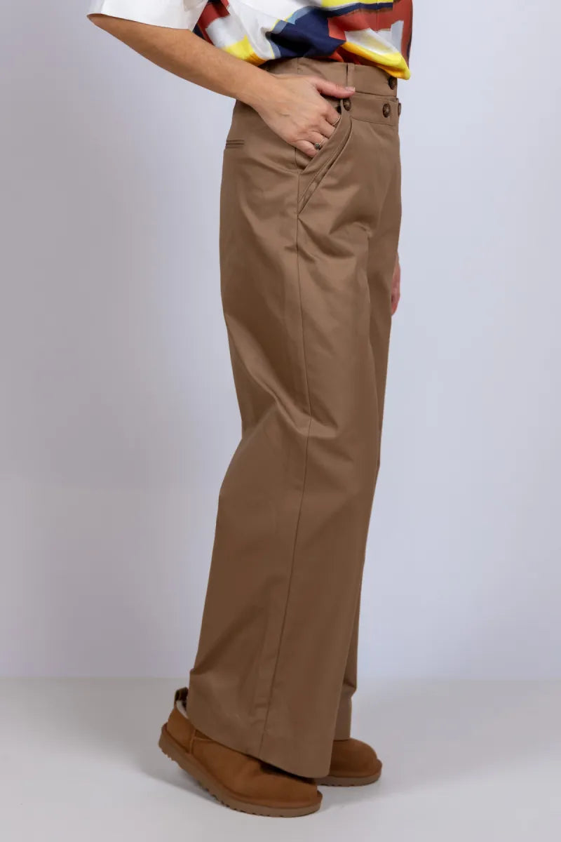 MUNTHE MUNTHE RENARD Broek met knopen - Camel
