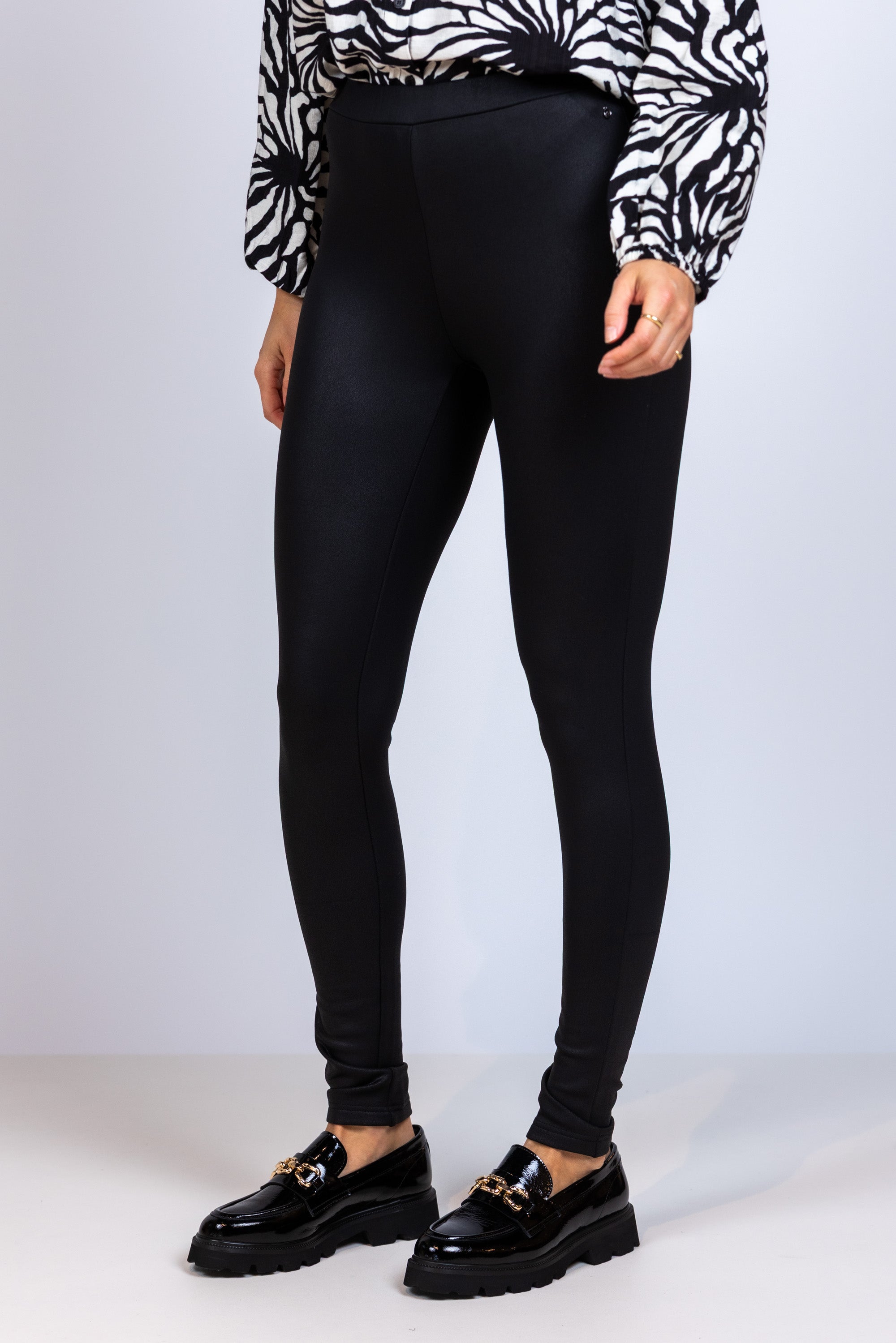 Legging met elastische taille - Zwart