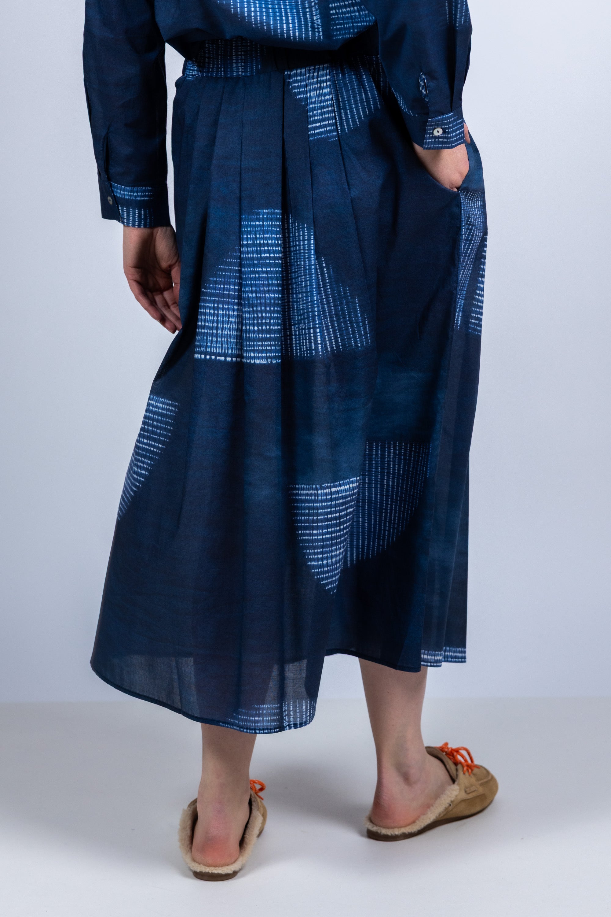 Rok met print - Marine