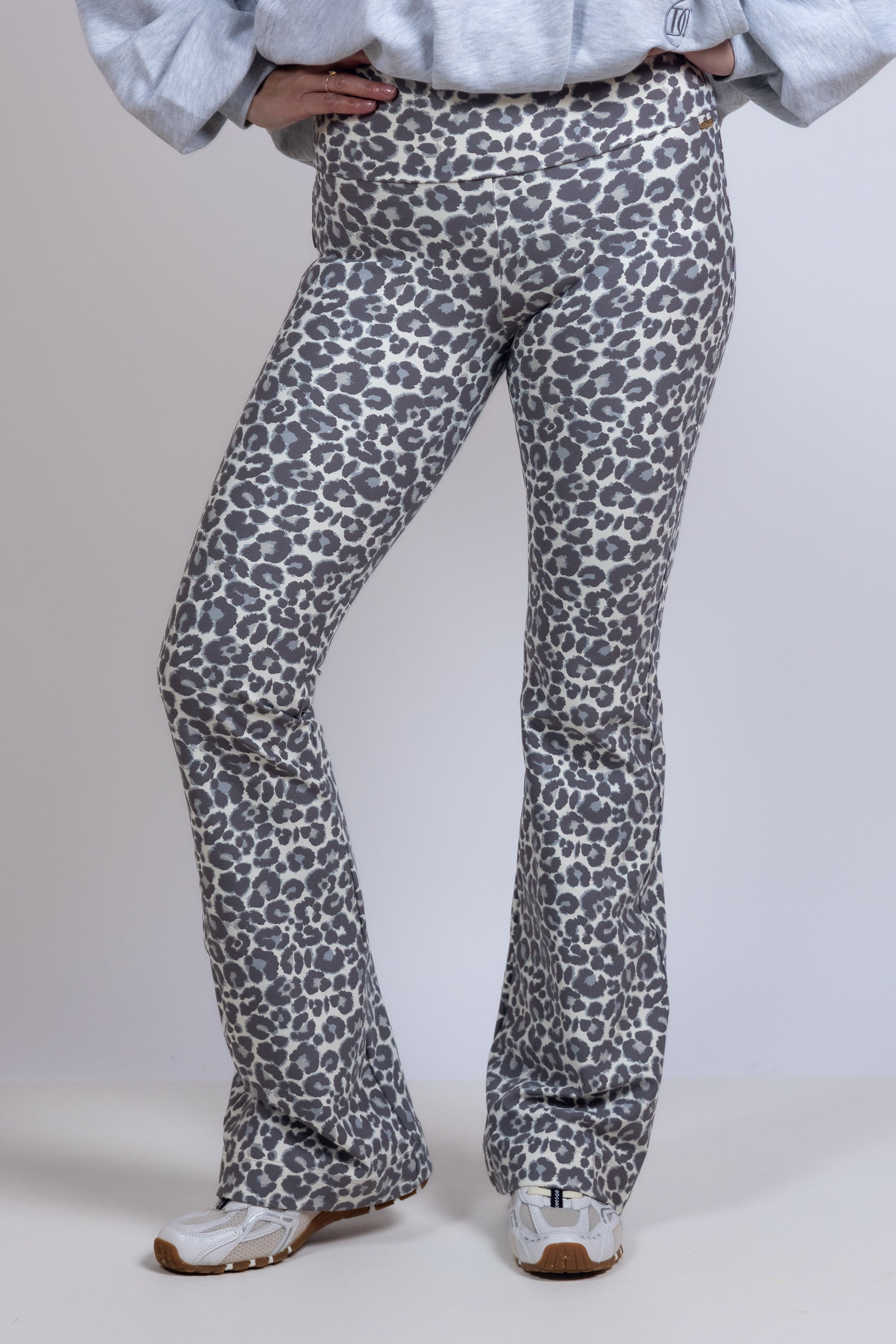 Legging met print - Middengrijs