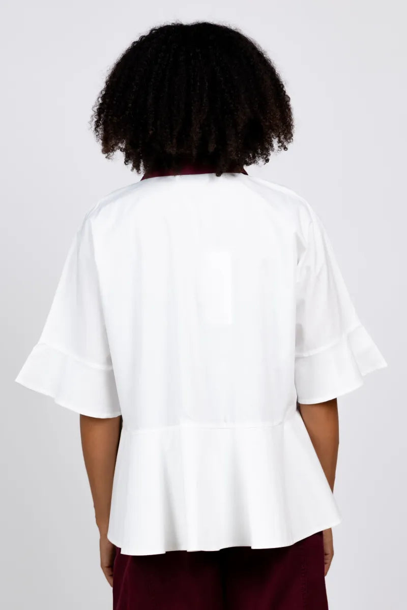 ESSENTIEL ANTWERP ESSENTIEL ANTWERP KAYLEE PEPLUM Getailleerde blouse - Wit