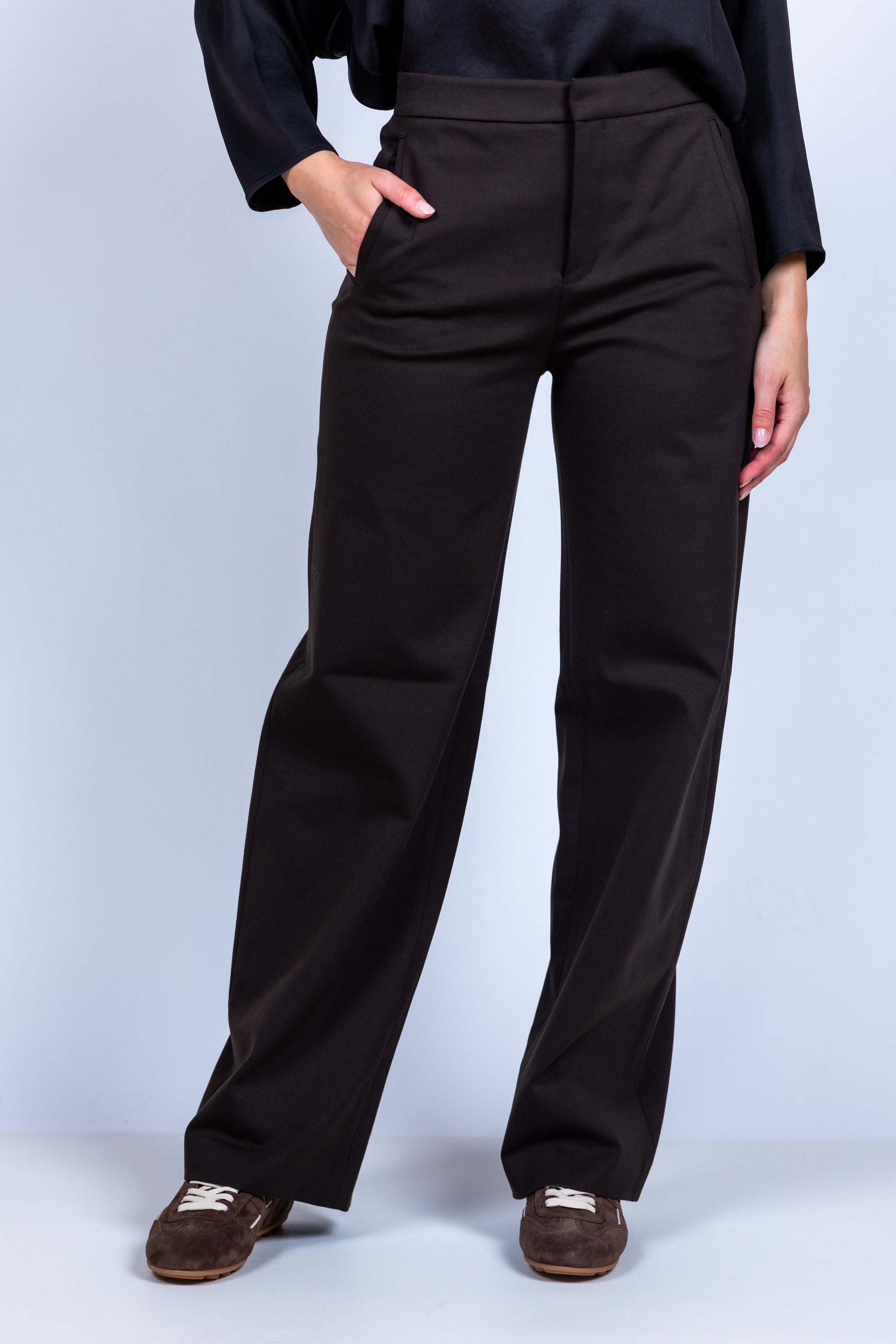Wijde broek - Bruin