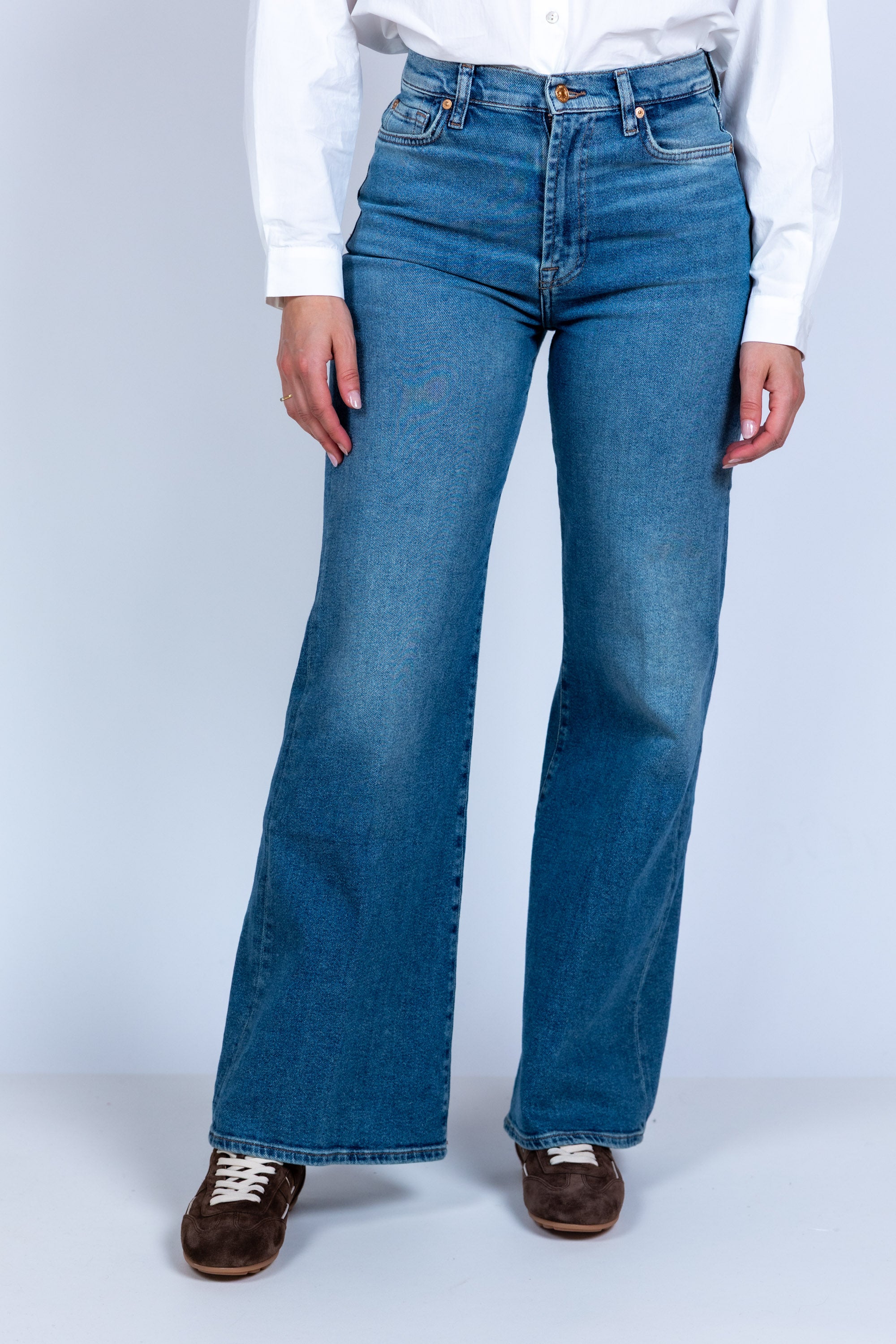 Jeans met wijde pijpen - Jeans