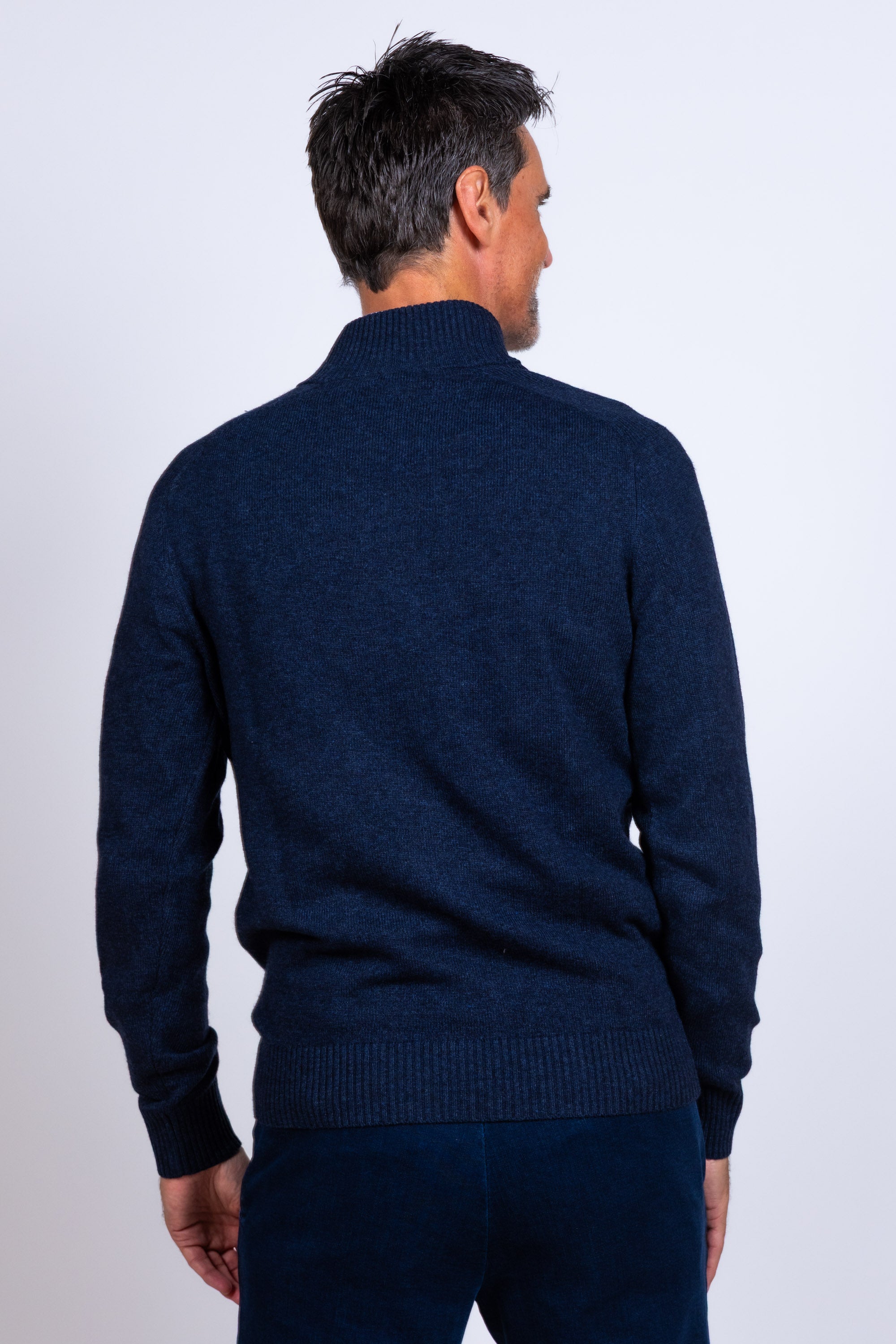 Trui met knoopsluiting - Marine