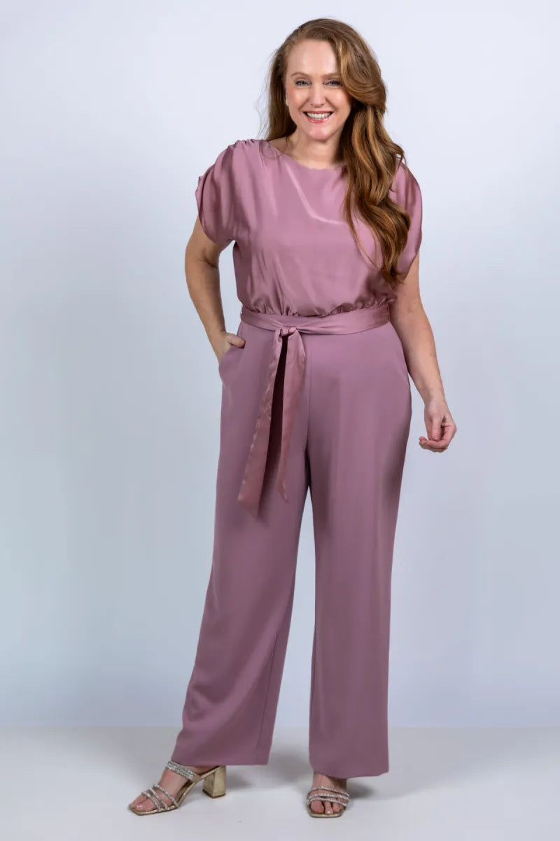 SWING SWING 3AD00400 Jumpsuit met ceintuur - Oudroze