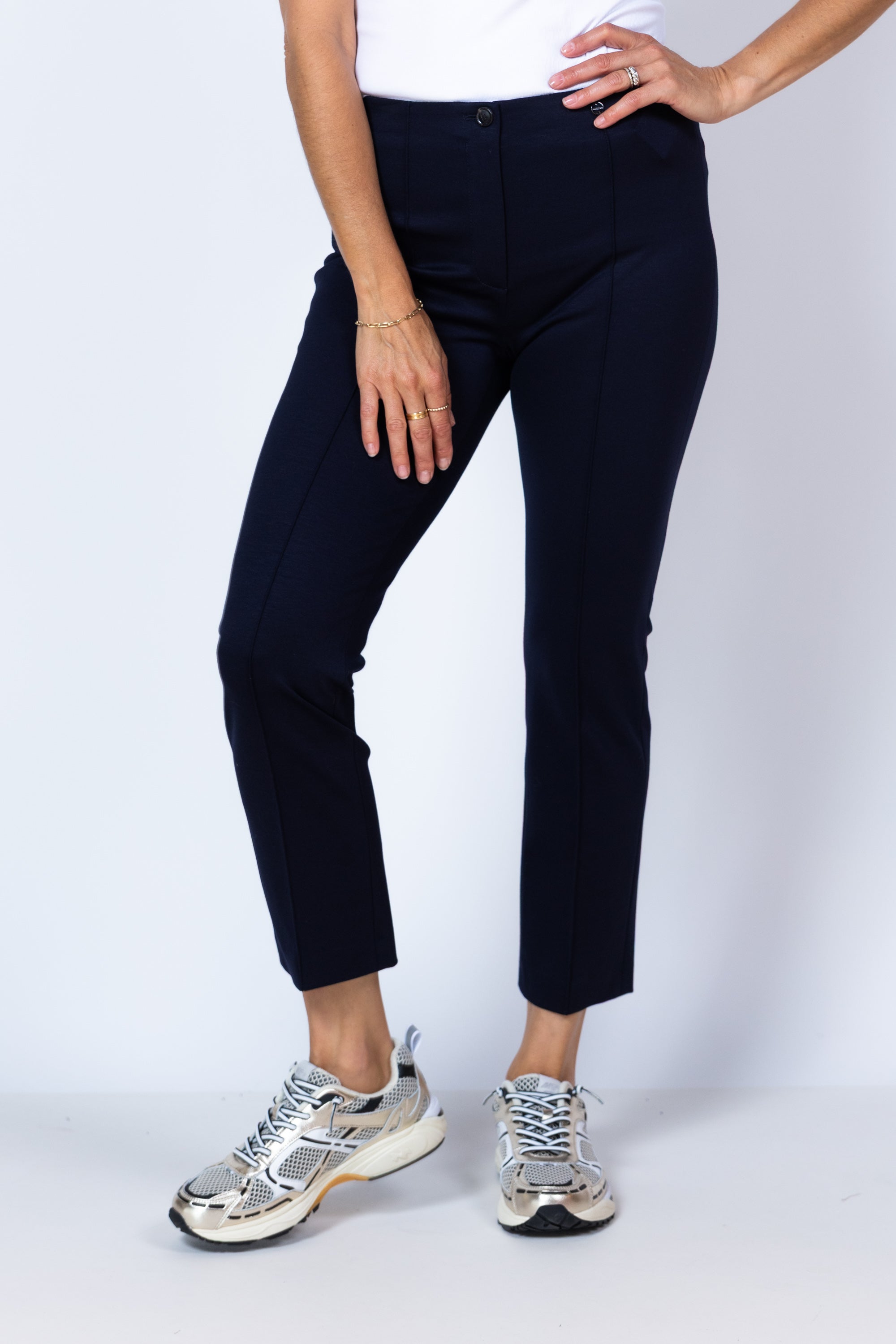 Broek met steekzakken - Marine