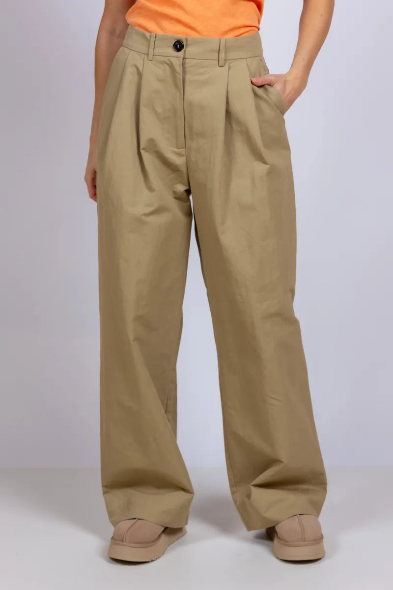 ESSENTIEL ANTWERP ESSENTIEL ANTWERP JAMMER ESSENTIEL ANTWERP JAMMER Wijde pantalon - Licht camel