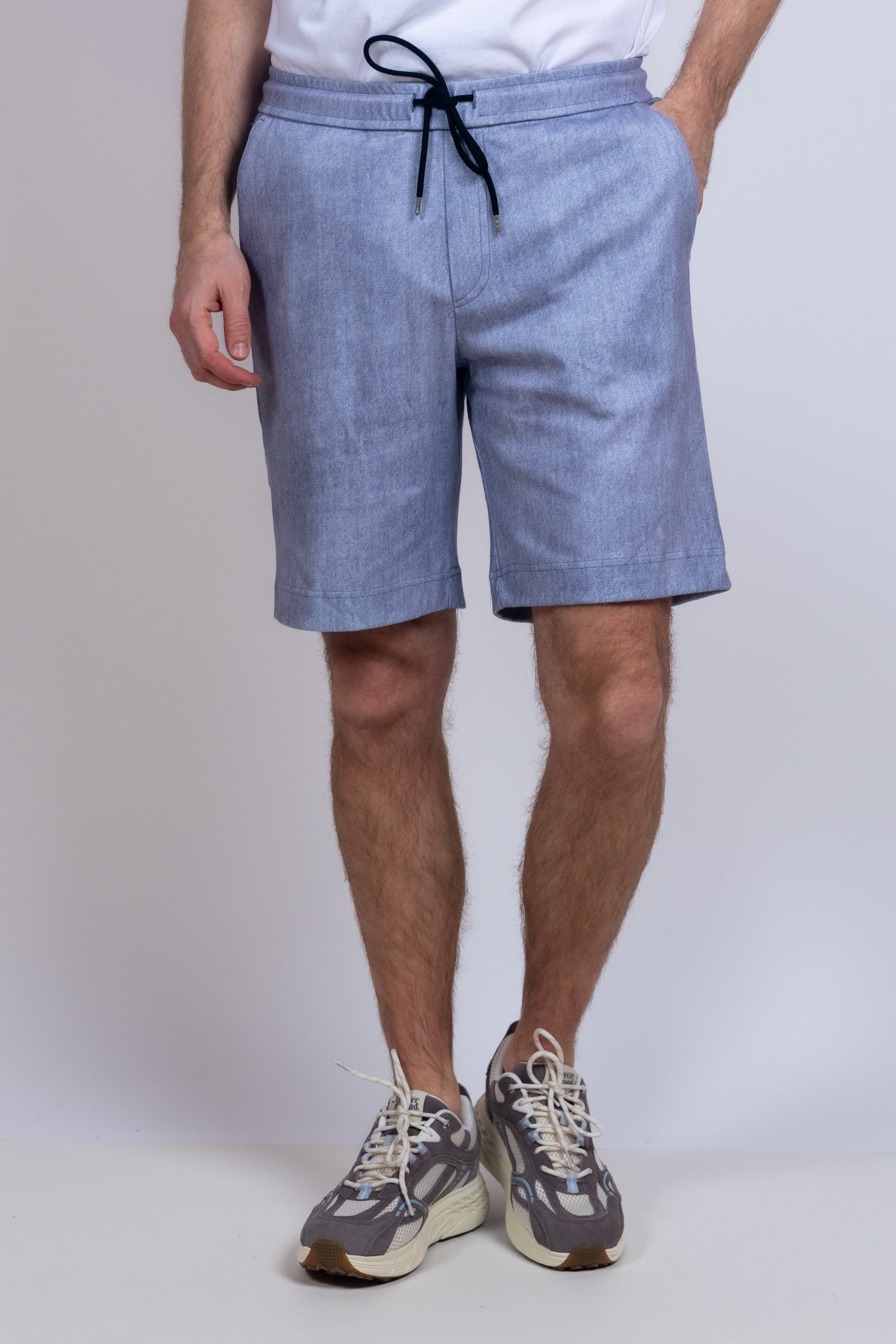 Short met koord - Lichtgrijs