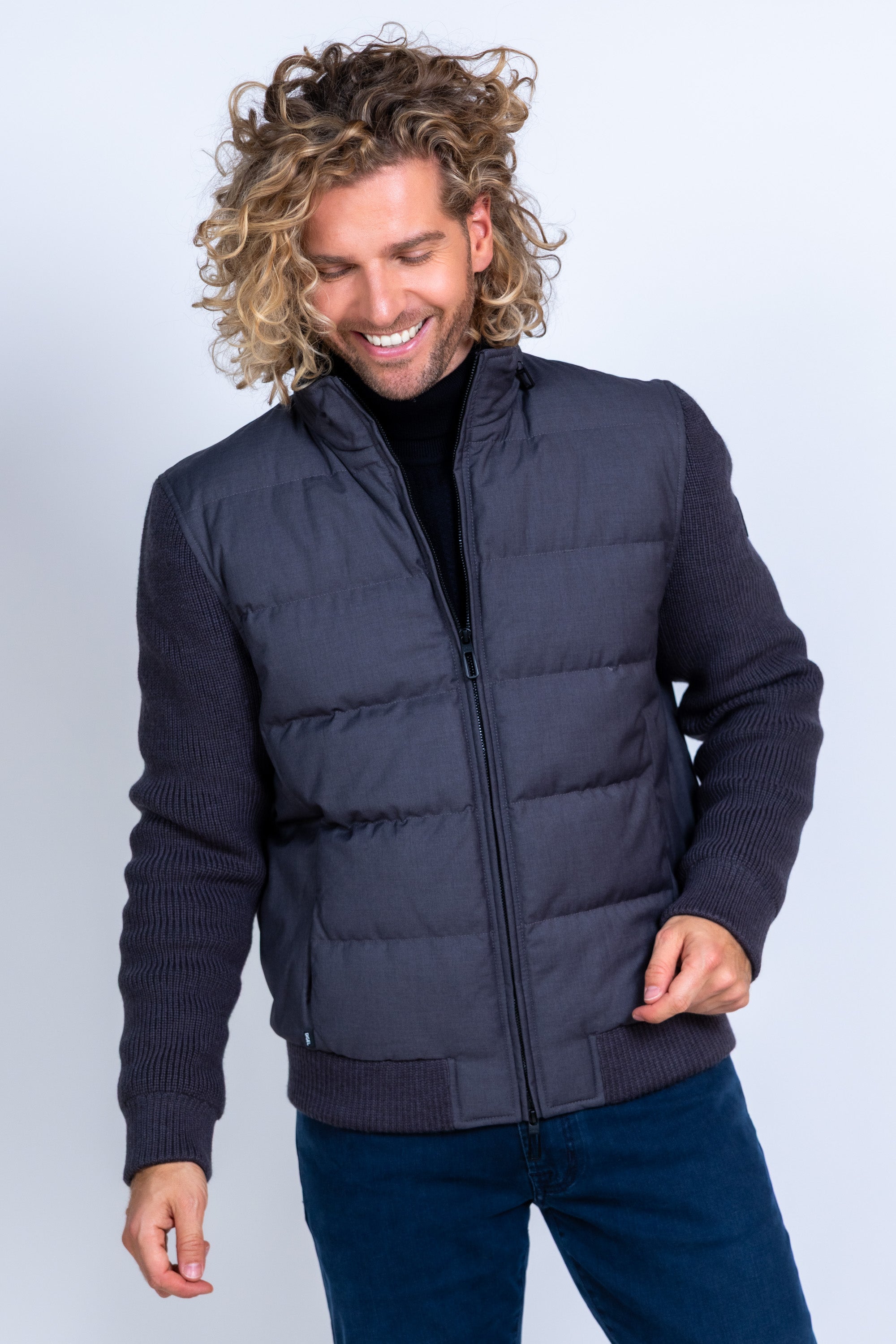 Gewatteerd vest - Antraciet