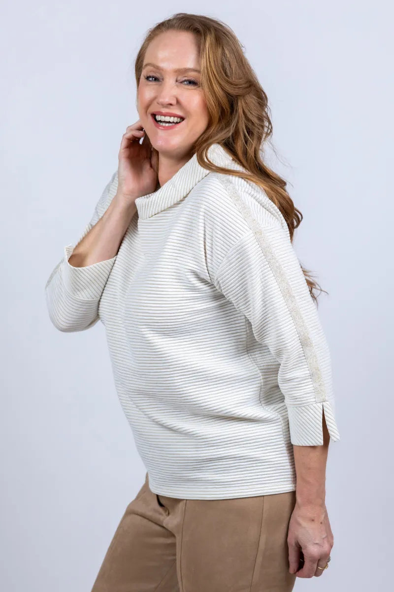 BETTY BARCLAY BETTY BARCLAY 27301181 Trui met col - Ecru