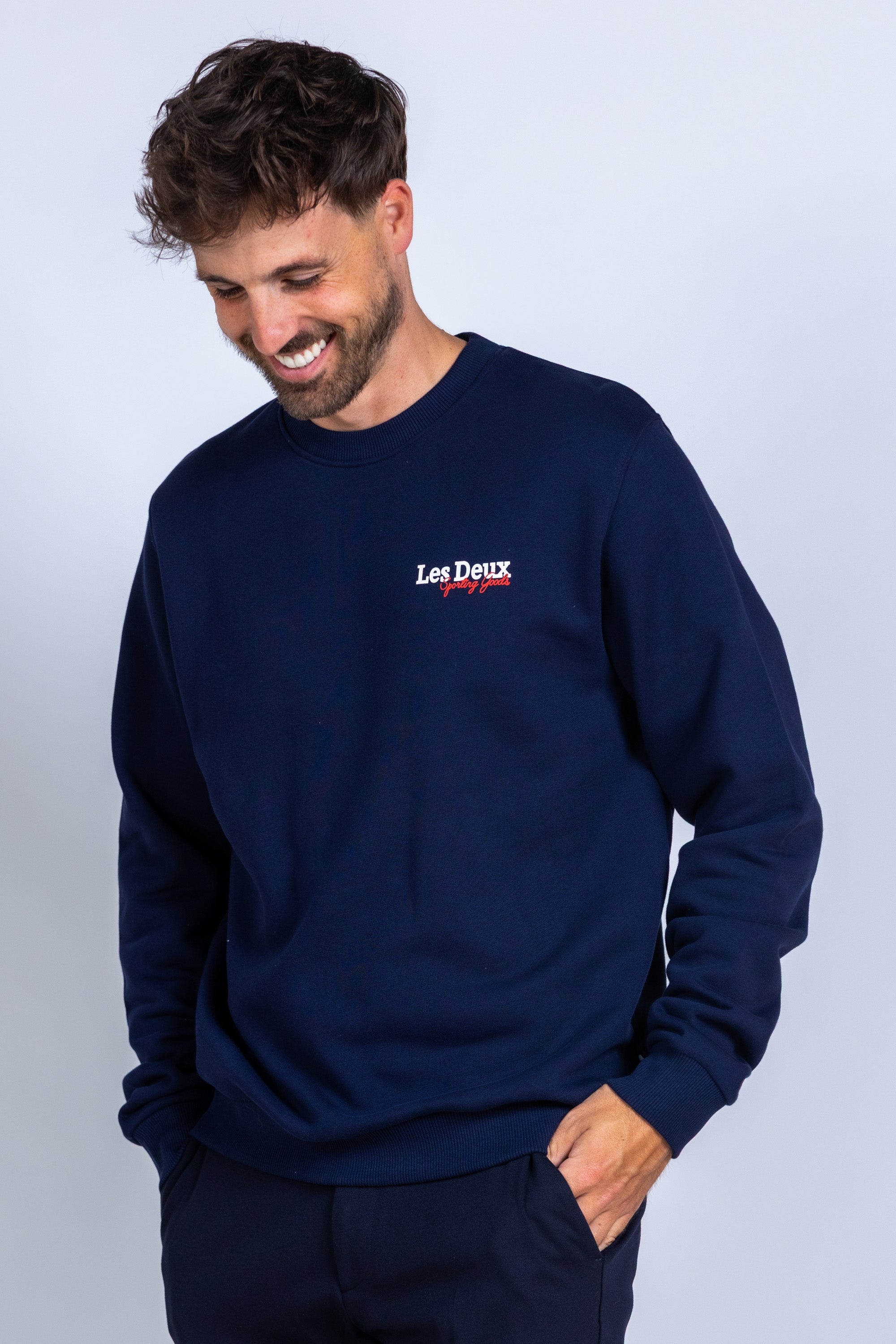 Sweater met print - Marine