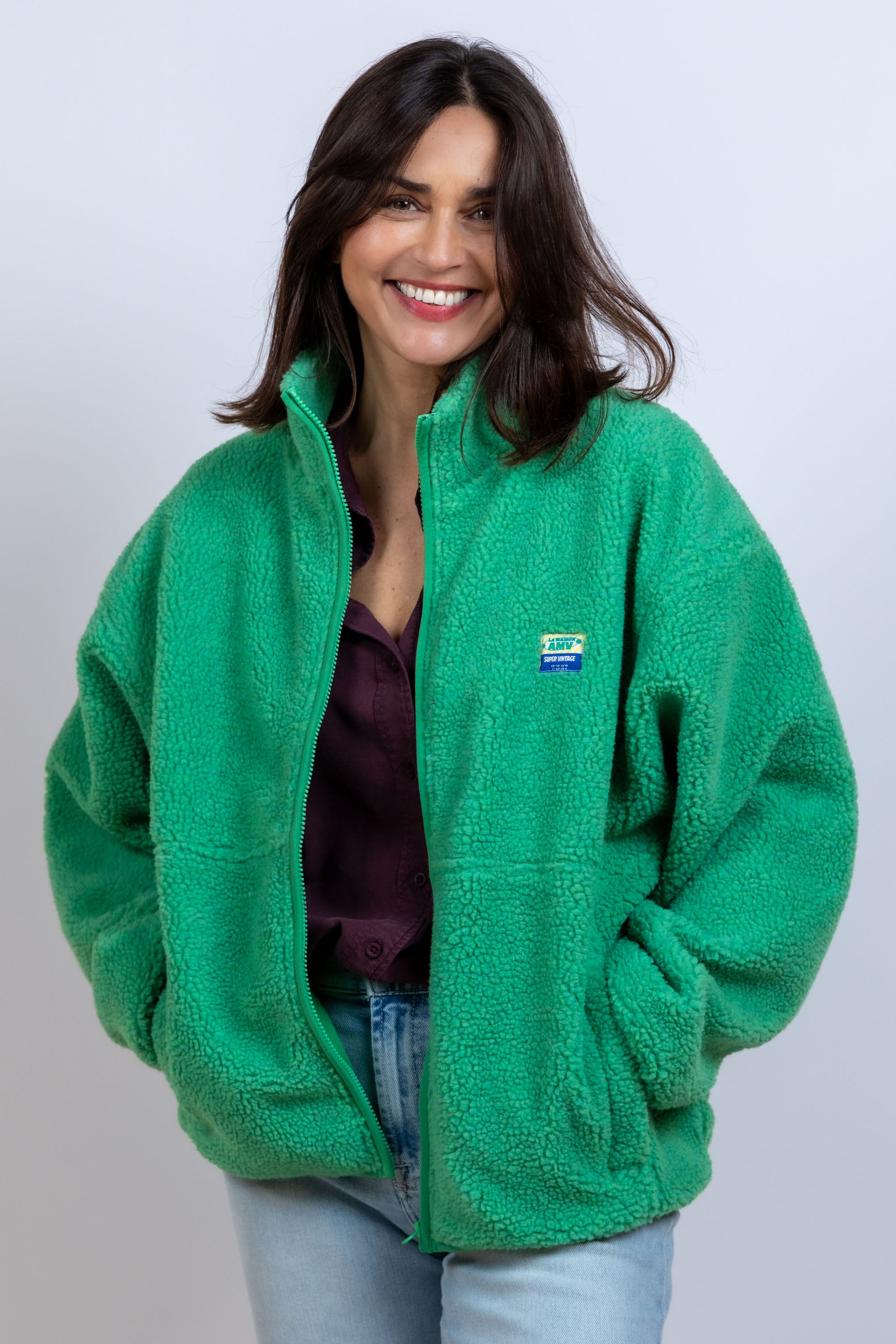 Fleece vest - Appelgroen