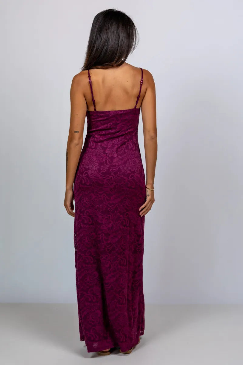 HARPER & YVE HARPER & YVE HS6P901 Jurk met spaghettibandjes - Burgundy