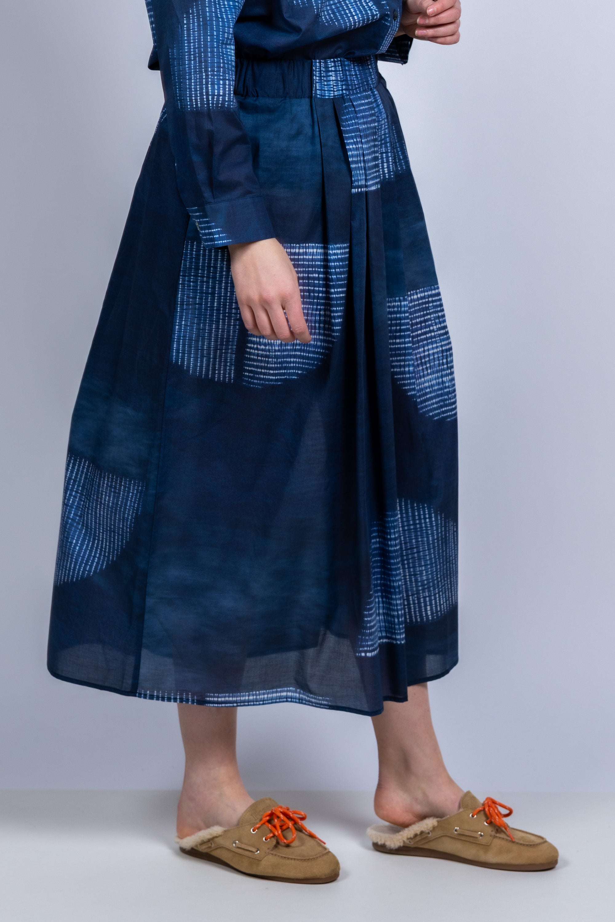 Rok met print - Marine