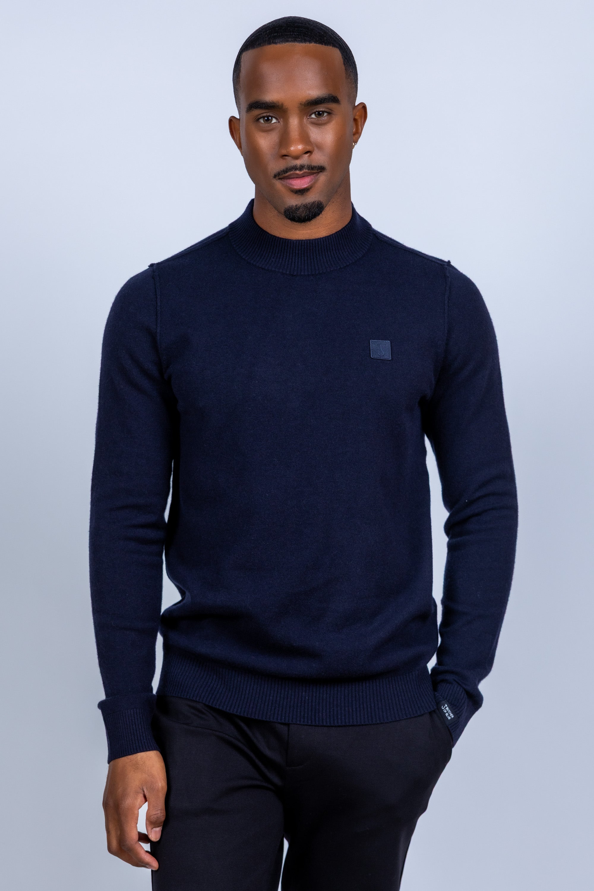 Trui met hoge hals - Marine