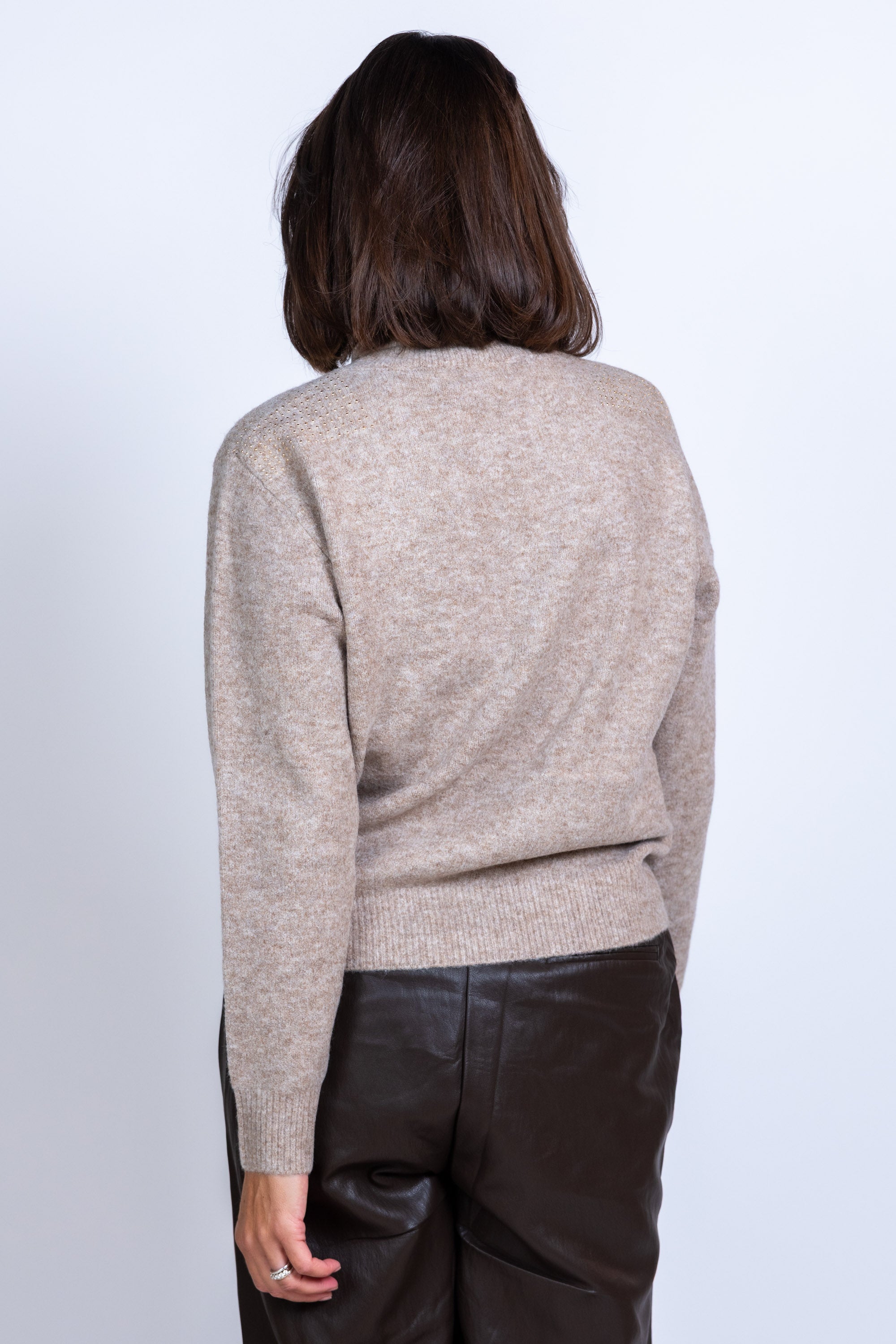 Coltrui met details - Taupe