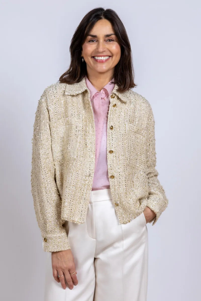 LUISA CERANO LUISA CERANO 438057-3809 Jasje met knopen - Goud