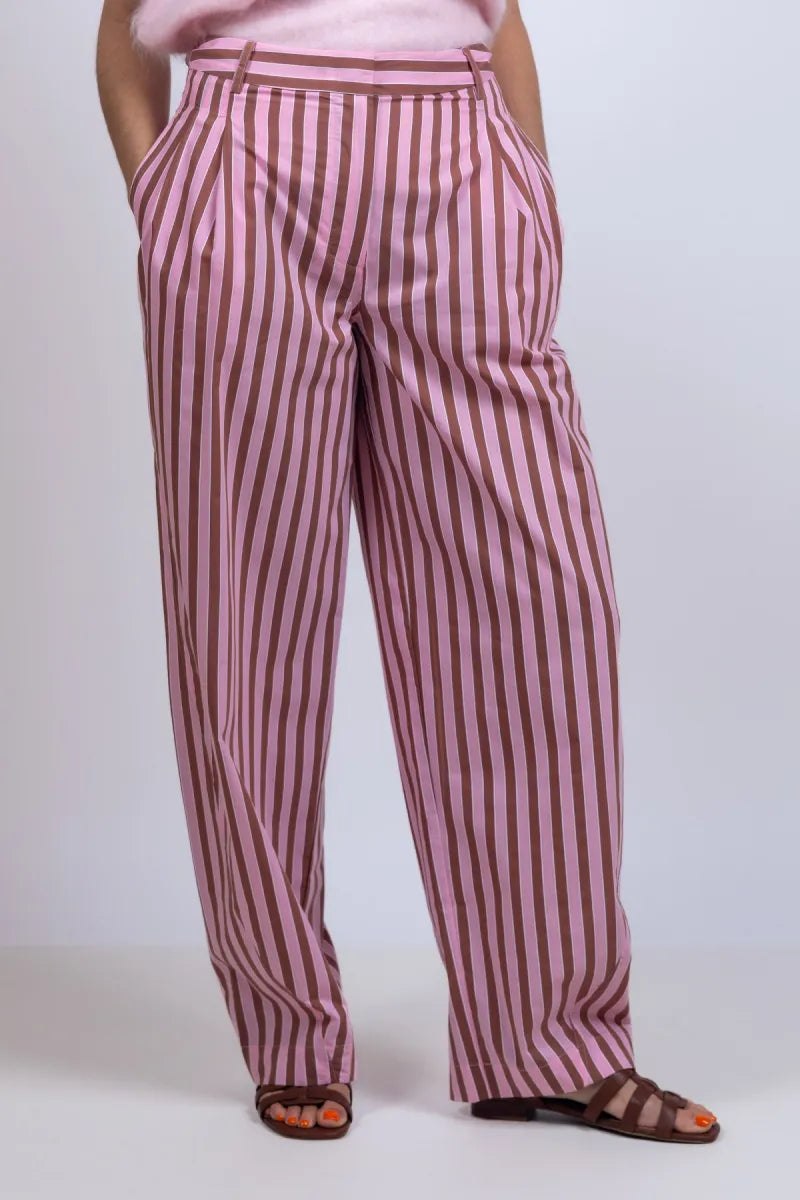 ESSENTIEL ANTWERP ESSENTIEL ANTWERP JORNER Broek met strepen - Roze
