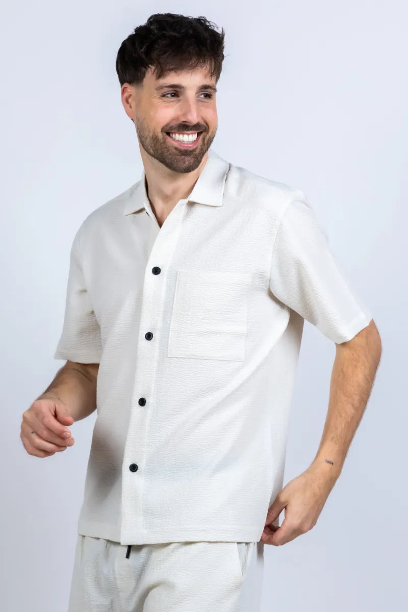 GENTI GENTI S4197-2001 Shirt met knopen - Ecru