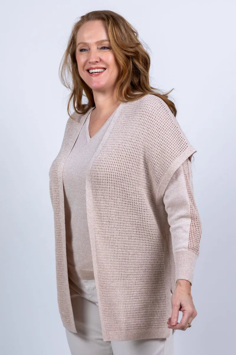 XANDRES GOLD XANDRES GOLD X-bircan Vest met structuur - Poeder