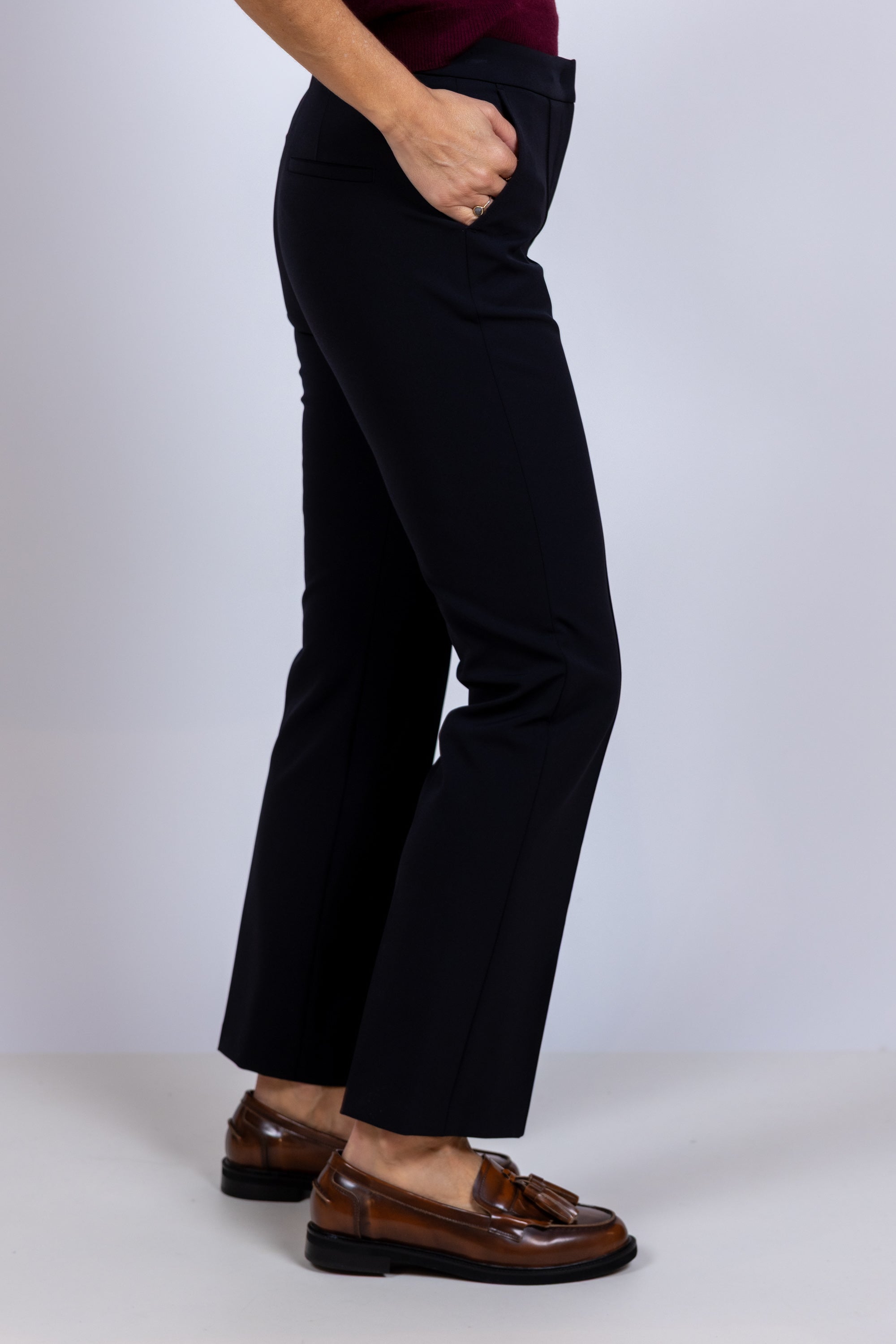 Broek met rechte pijpen - Zwart