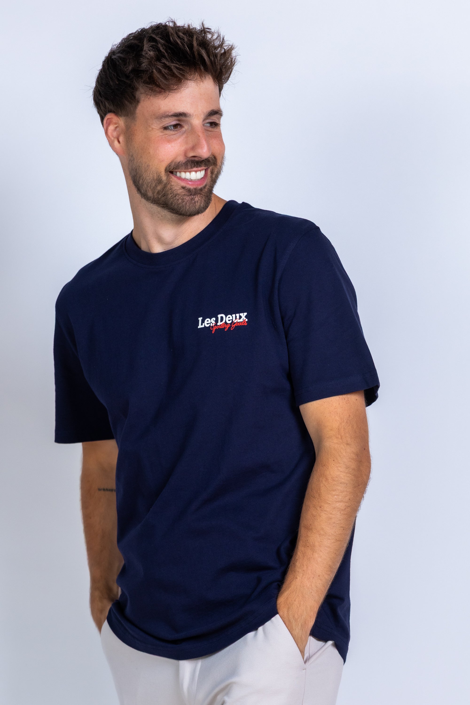 T-shirt met print - Marine