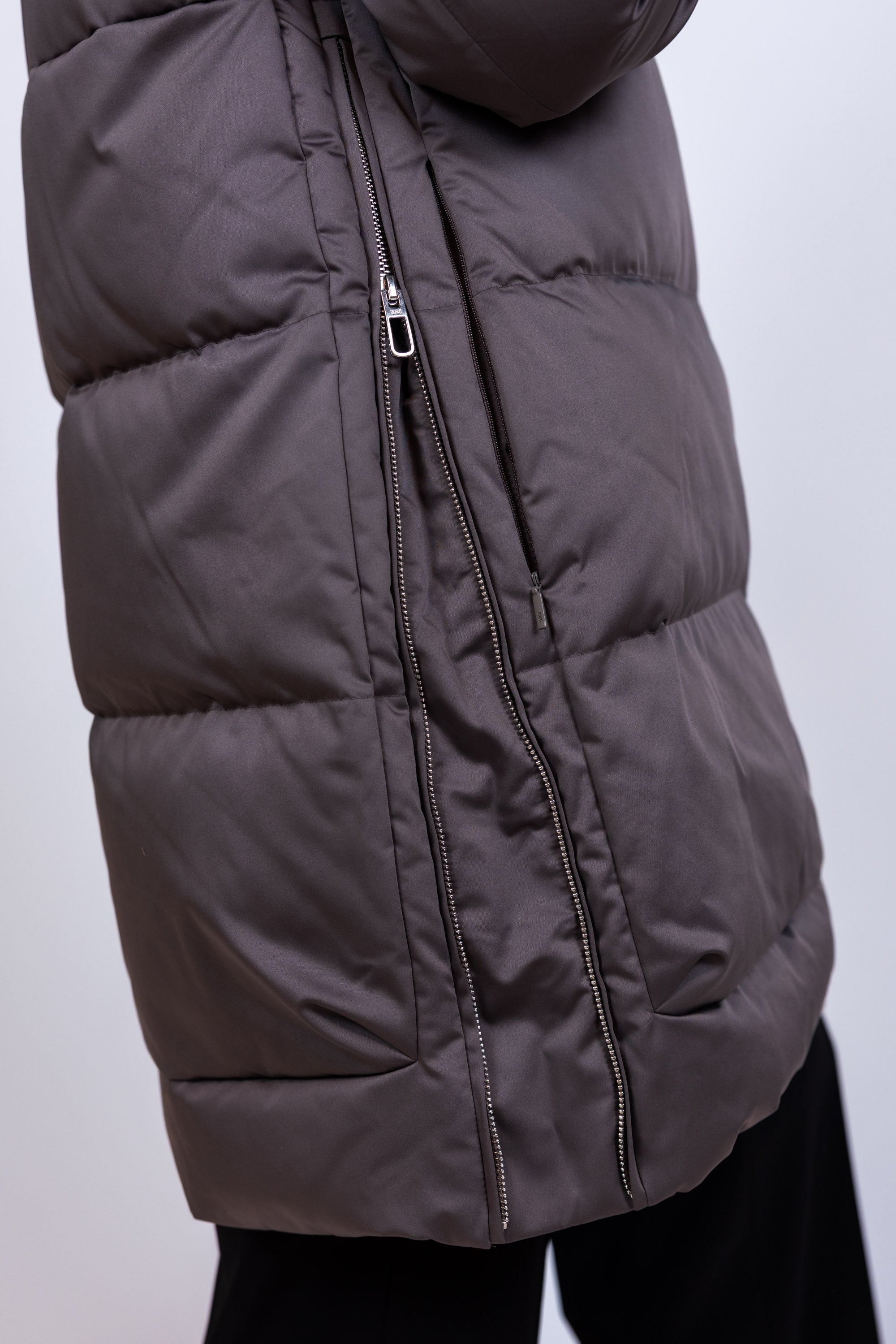 Gewatteerde jas - Taupe
