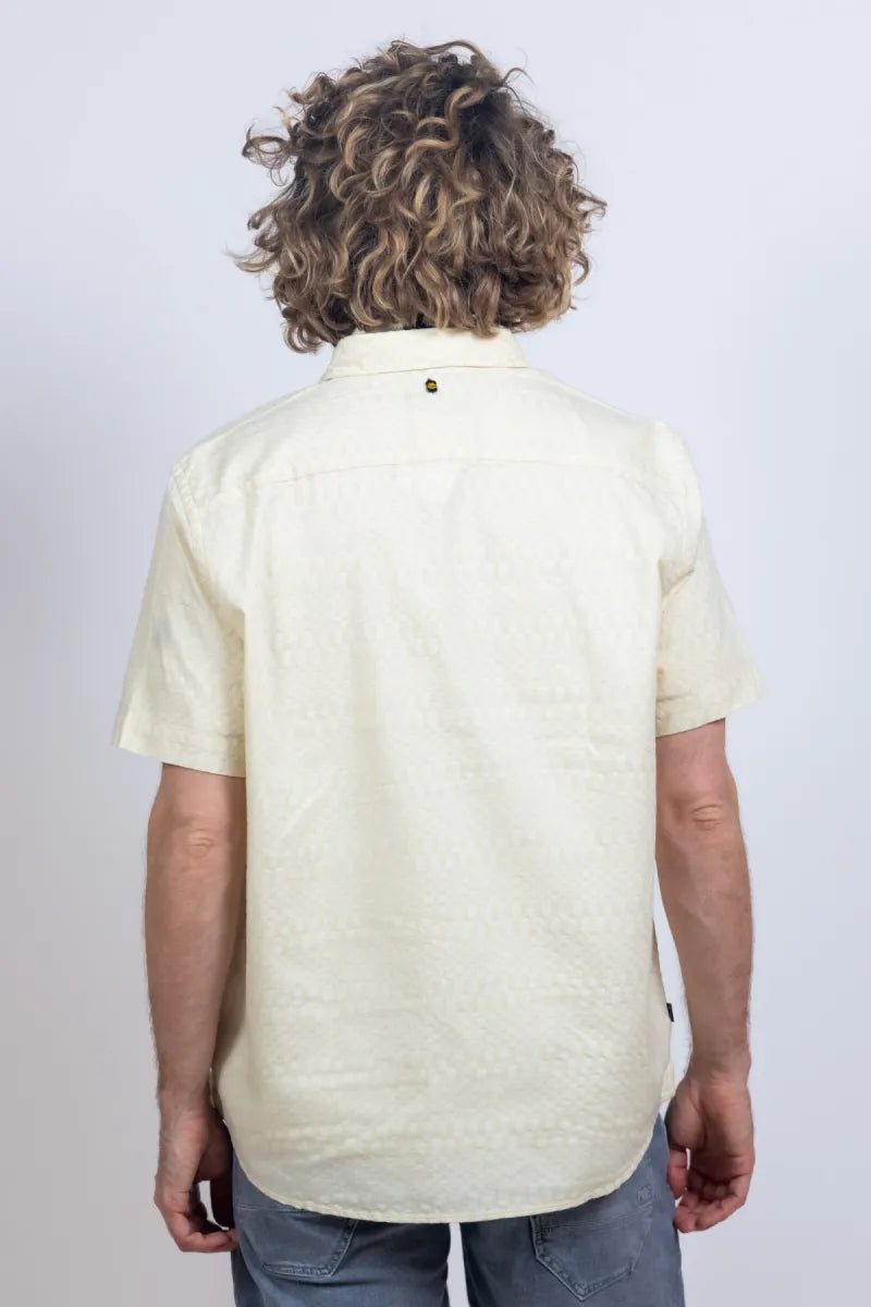 PME PME PSIS2603270 Overhemd met korte mouwen - Ecru