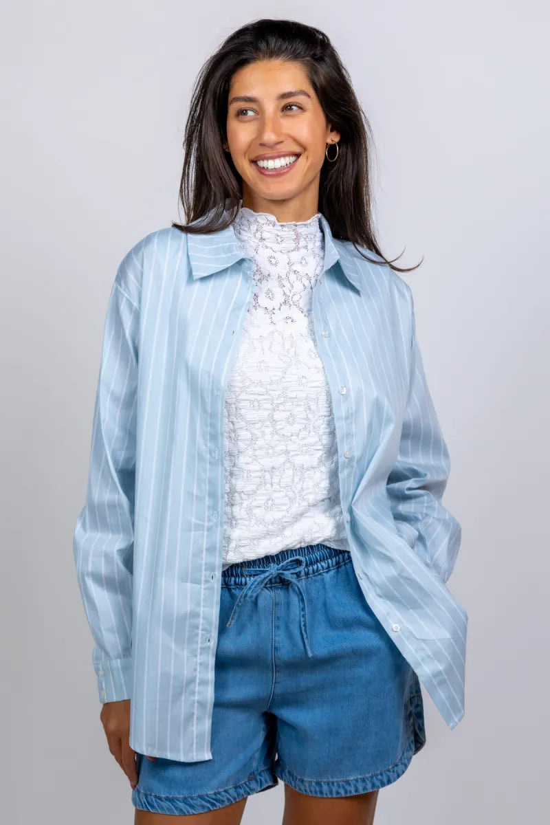 OBJECT OBJECT TUTTA Blouse met strepen - Bleu