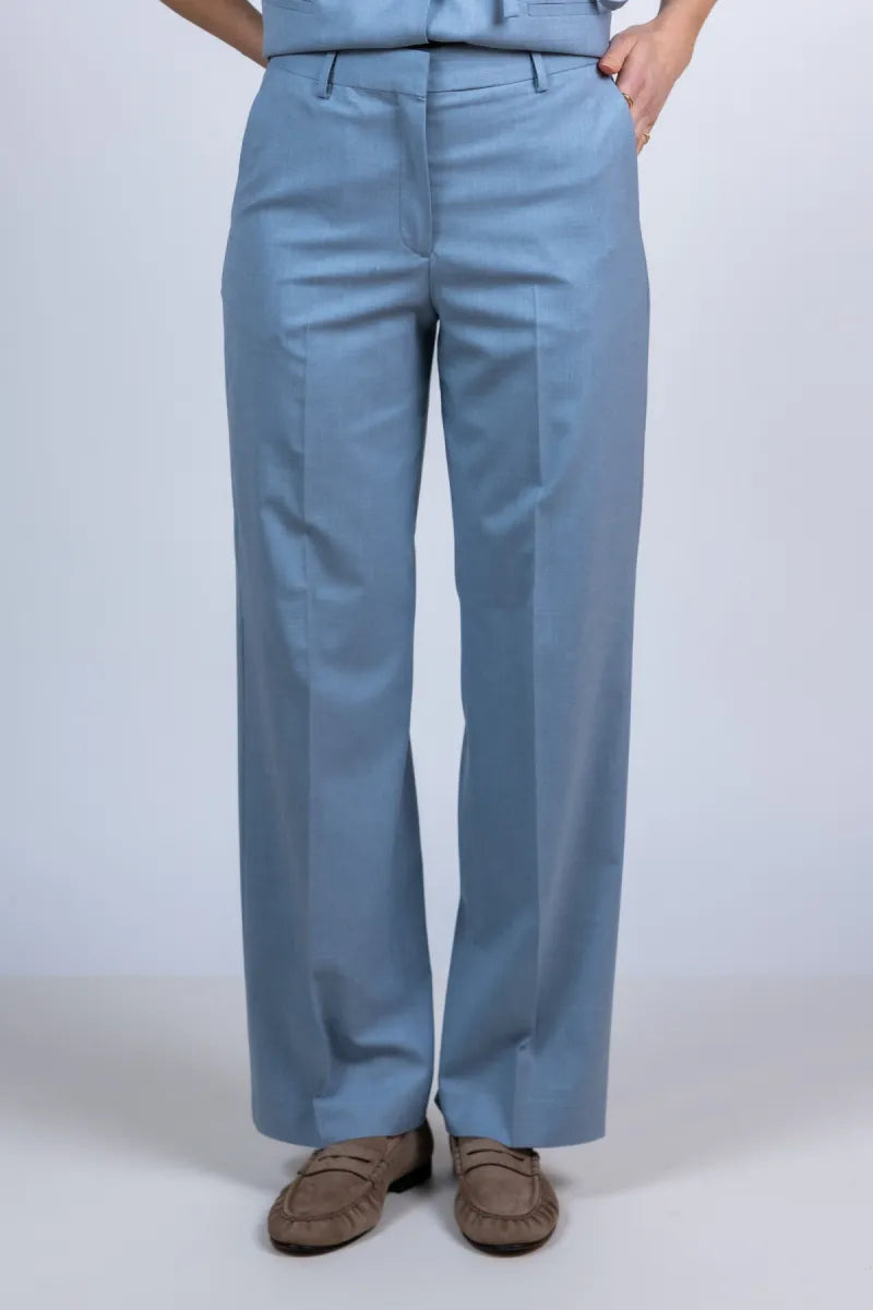 SELECTED SELECTED WIDE LISA16100507 Broek met rechte pijpen - Bleu