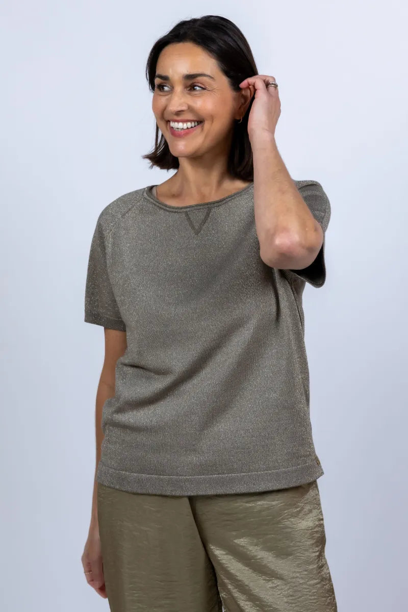 NUKUS NUKUS NKS01085 T-shirt met korte mouwen - Khaki
