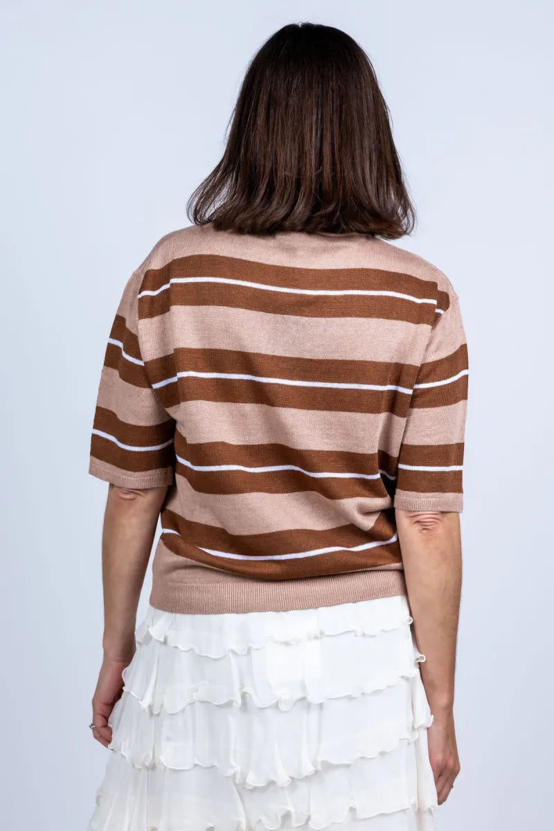 LUISA CERANO LUISA CERANO 138802-5345 Trui met strepen - Vicunia