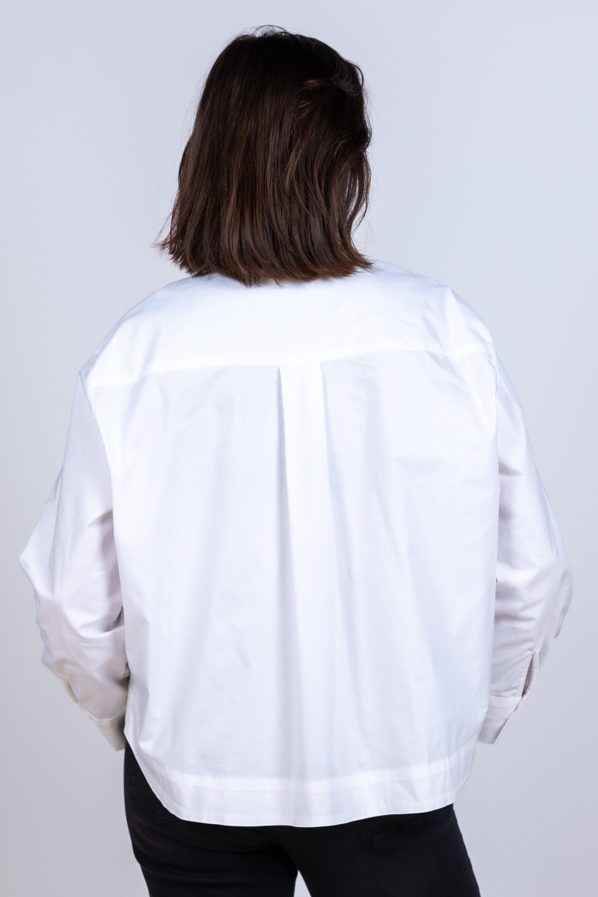 Blouse met borstzak - Wit