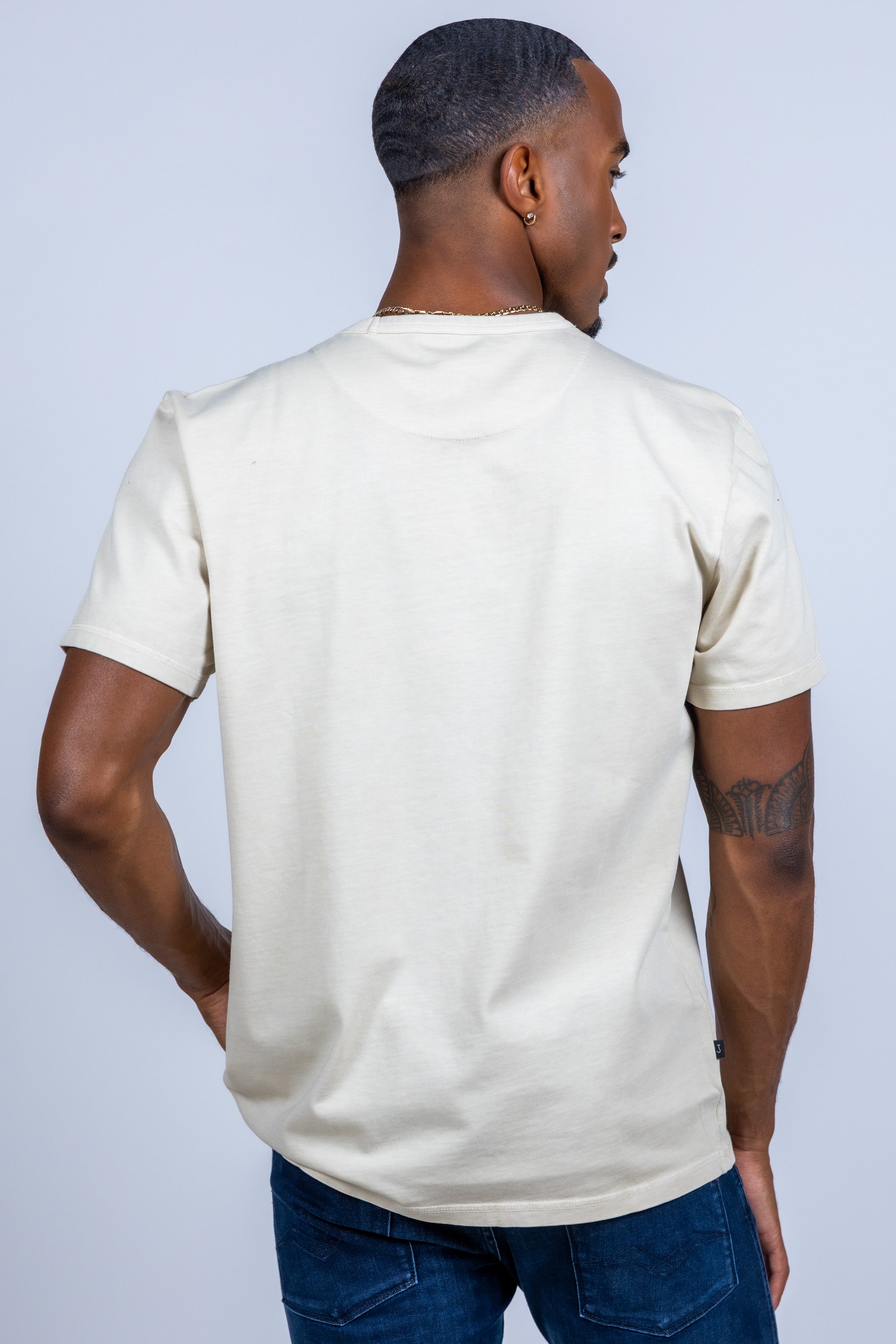 T-shirt met logo - Beige